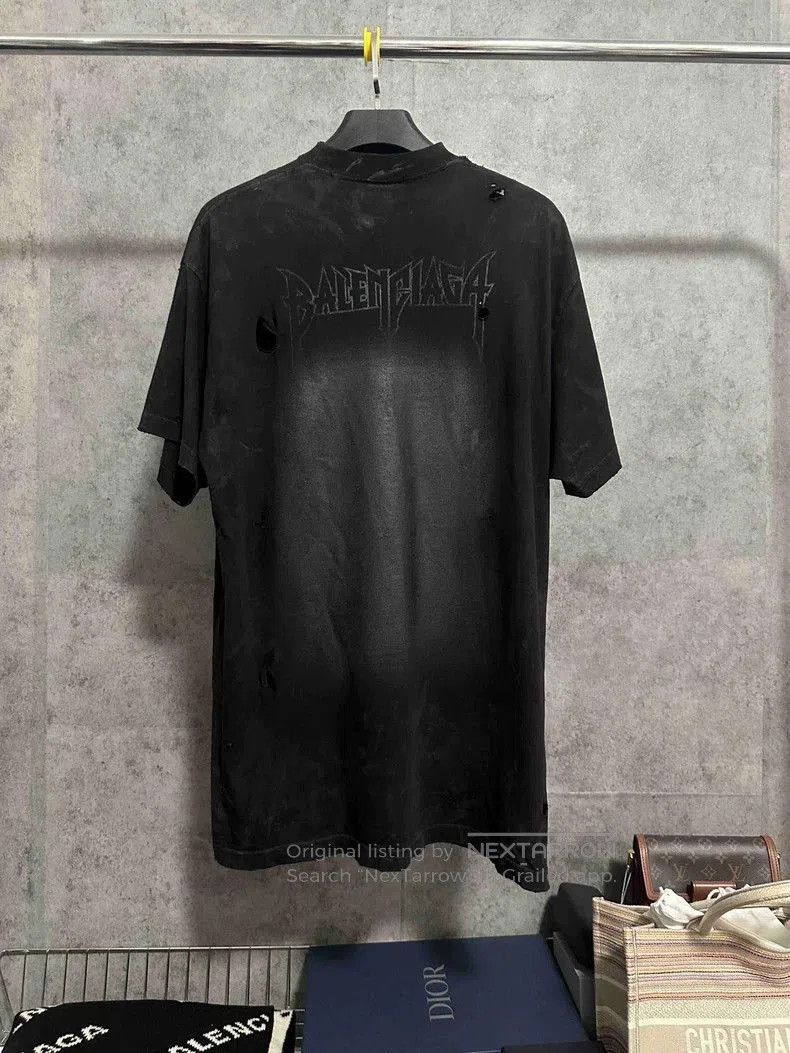 Balenciaga Balenciaga FW24 Paris Tower Print Tee. Size US XXL / EU 58 / 5 - 4 Thumbnail