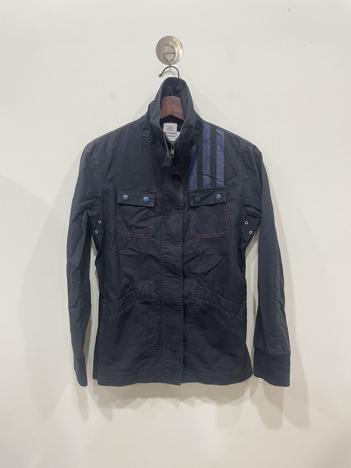 Adidas Vintage Adidas High Neck Jacket Size L / US 10 / IT 46 - 1 Thumbnail