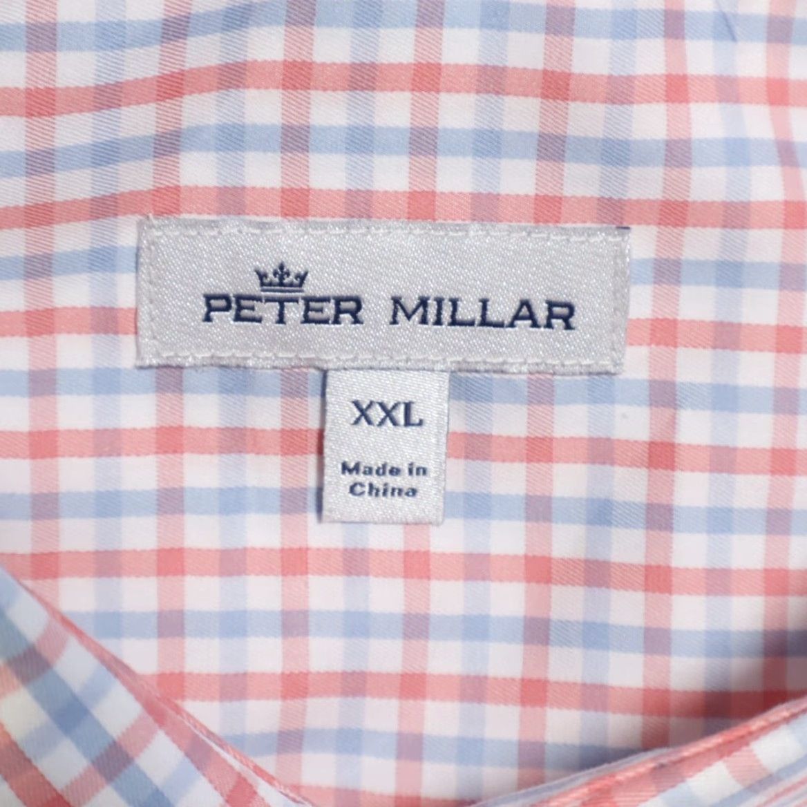 Peter Millar Peter Millar Crown Trey Sport Cotton Blend Gingham Long Sleeve Button Down Shirt Men's 2XL Size US XXL / EU 58 / 5 - 5 Thumbnail