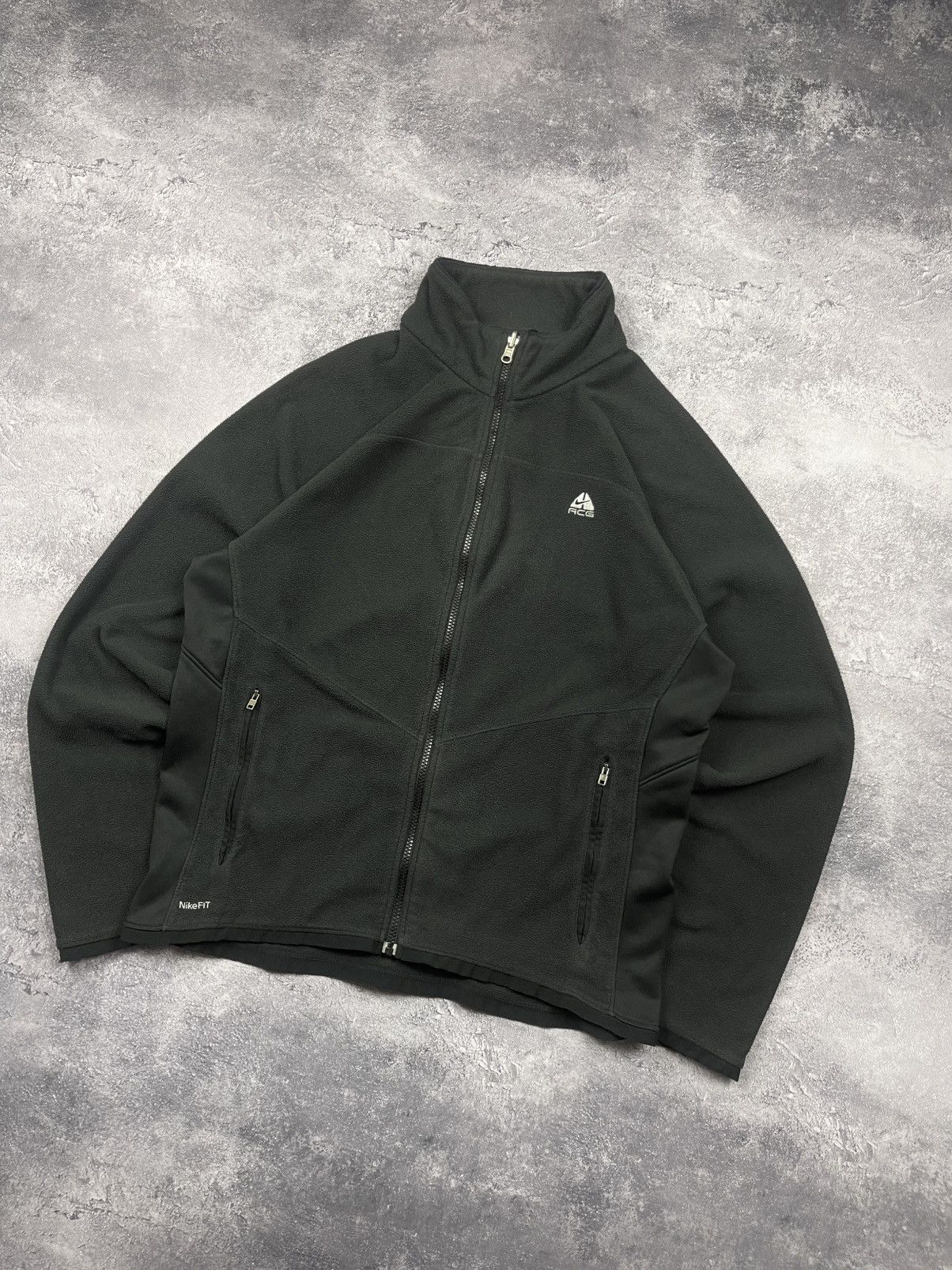 Nike Vintage Nike ACG Fleece Zip Jacket Rare 90s Y2K Size US L / EU 52-54 / 3 - 2 Thumbnail