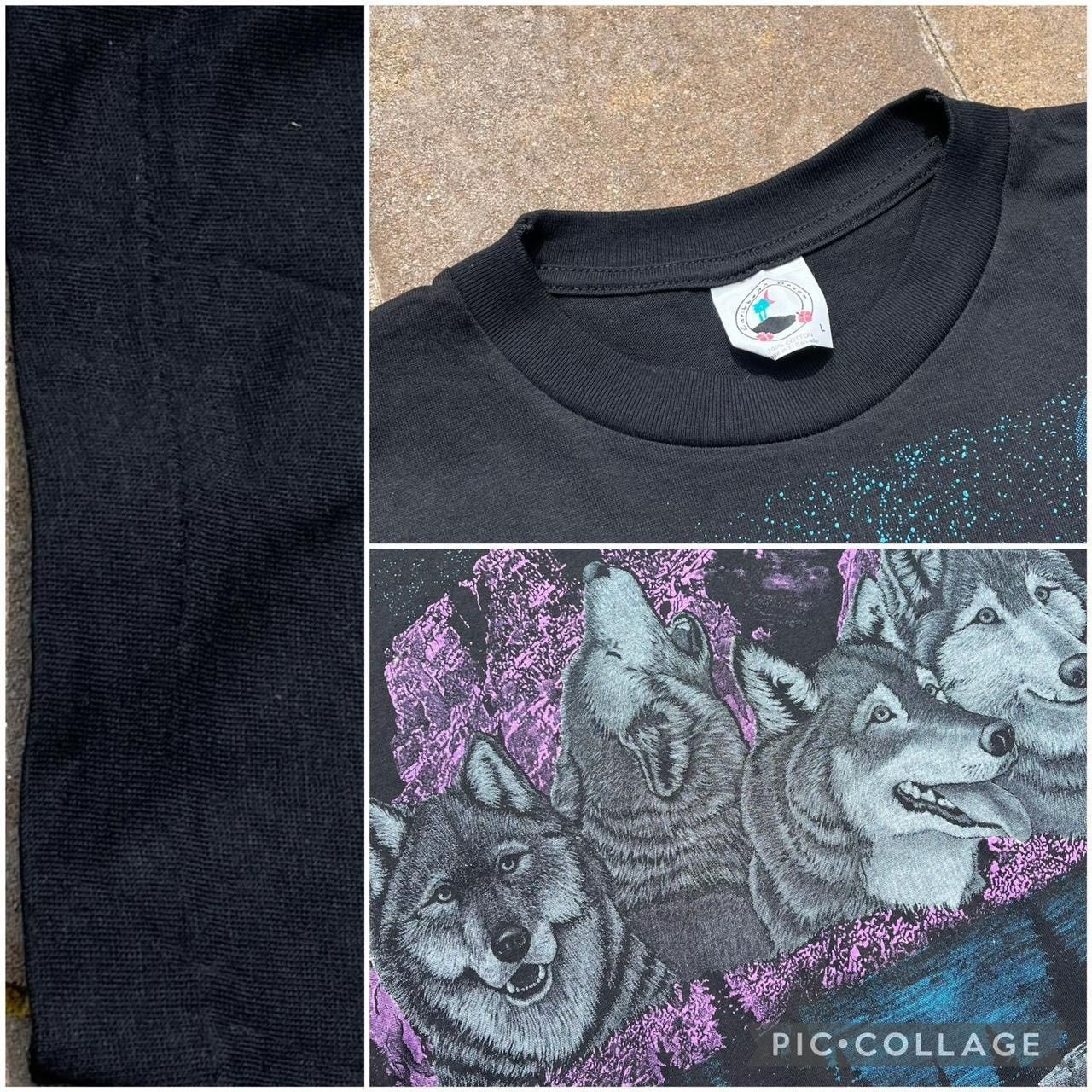 Vintage Vintage 90s Caribbean Dream Wolf Pack Animal Wildlife Tshirt Size US L / EU 52-54 / 3 - 3 Thumbnail