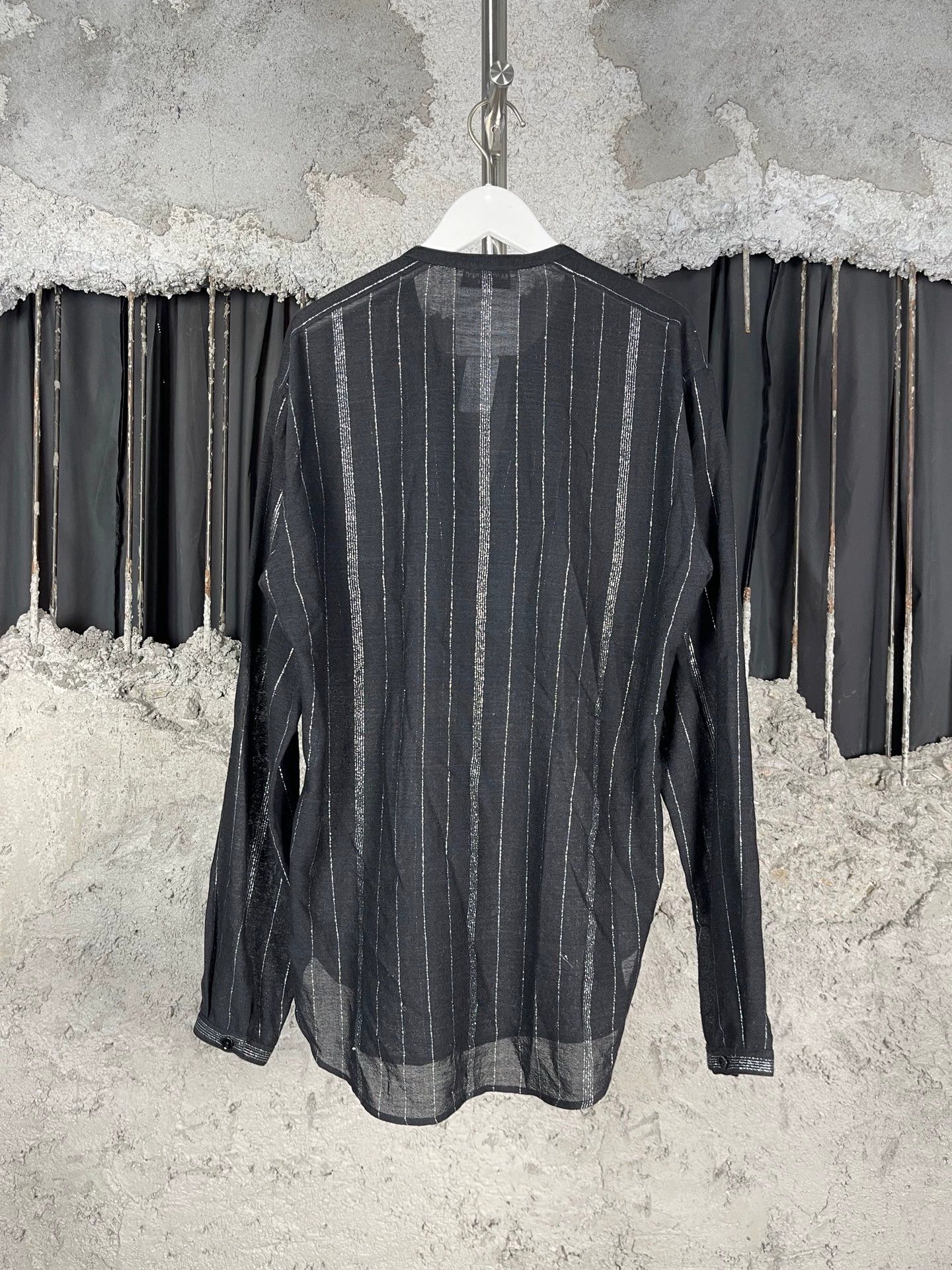Saint Laurent Paris Saint Laurent SLP Silver Thread Shirt 38 New Size XS / US 0-2 / IT 36-38 - 2 Thumbnail