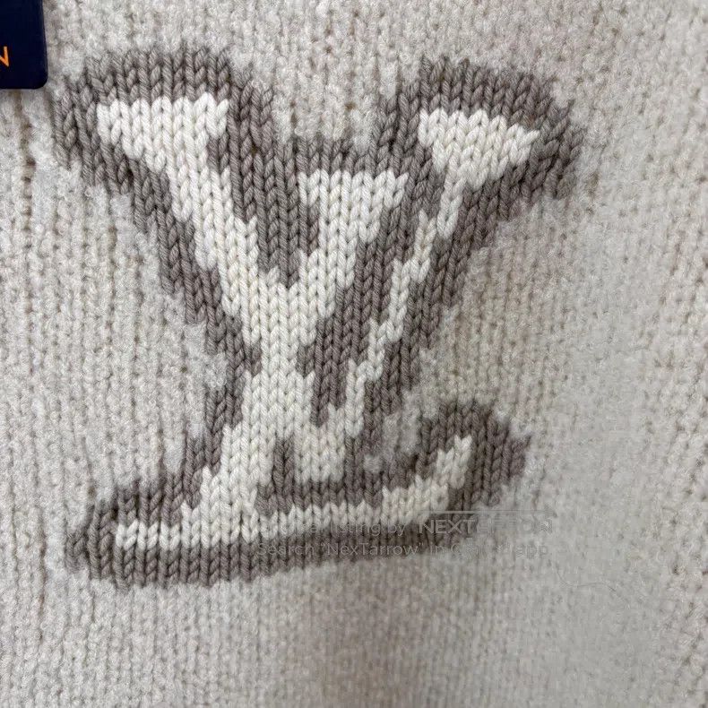 Louis Vuitton Louis Vuitton Intarsia logo teddy sweater Size US XXL / EU 58 / 5 - 4 Thumbnail