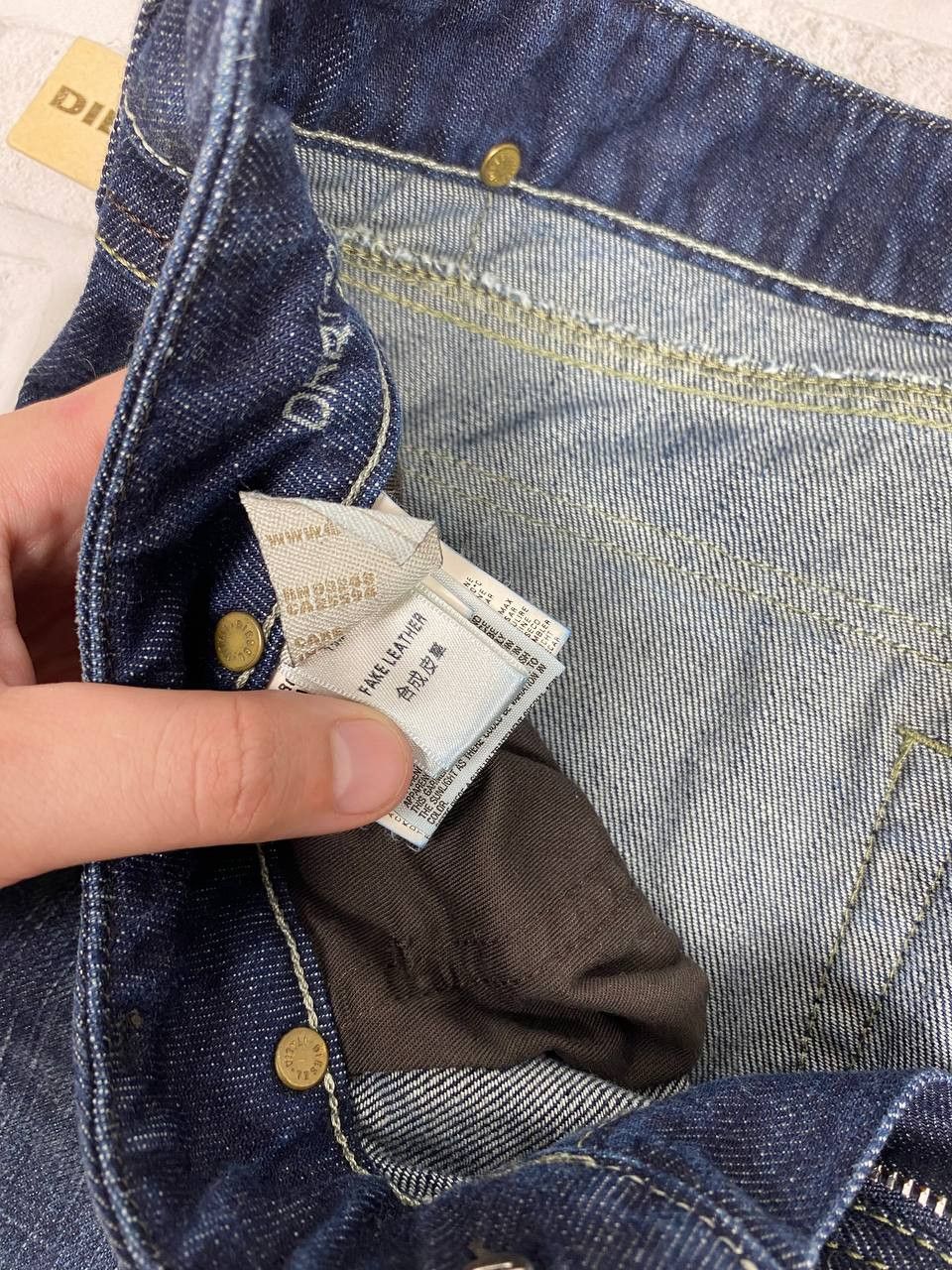 Diesel NEW Diesel Jeans Mens Washed Slim Tapered Zipper Pockets Y2K Size US 31 - 24 Thumbnail