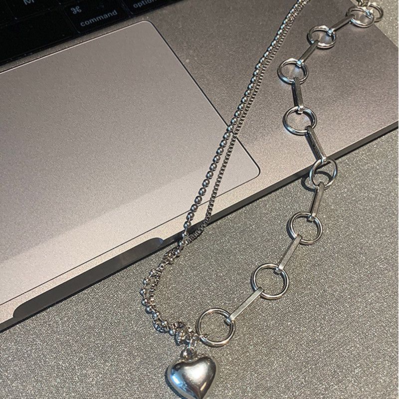 Jewelry Vintage Handmade Love Heart Necklace Size ONE SIZE - 2 Thumbnail