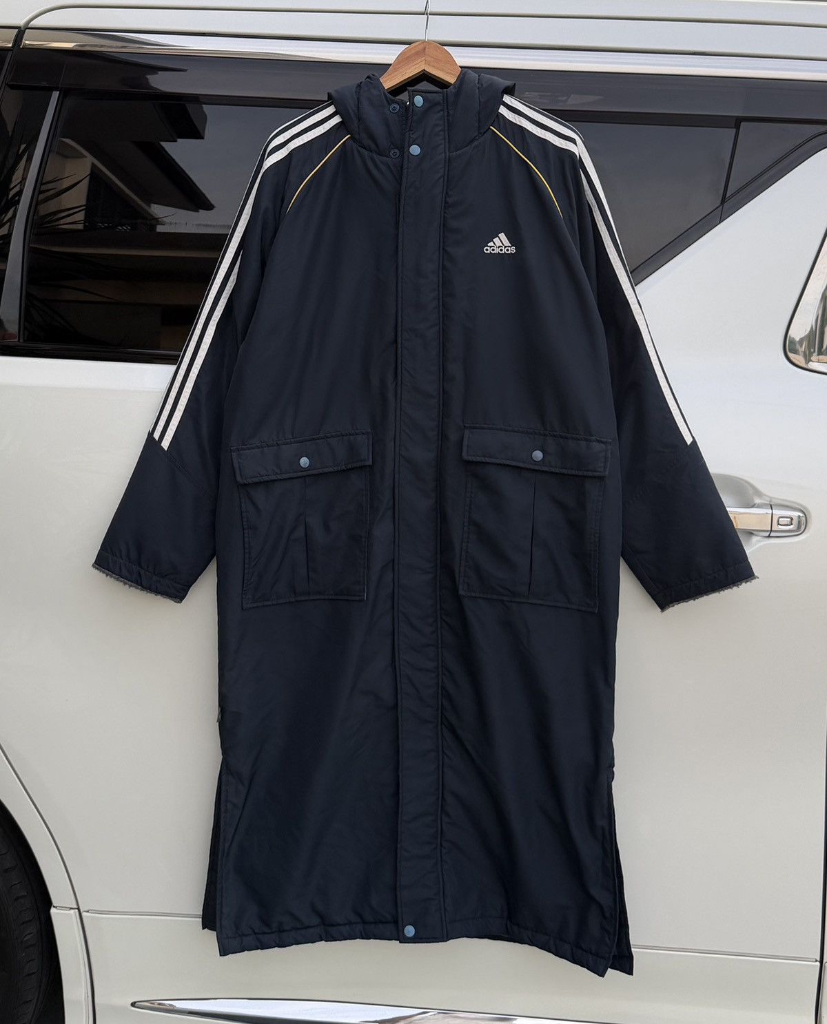 Adidas Adidas Long Bench with Fleece Lining Parka Hoodie Jacket Size US M / EU 48-50 / 2 - 1 Thumbnail