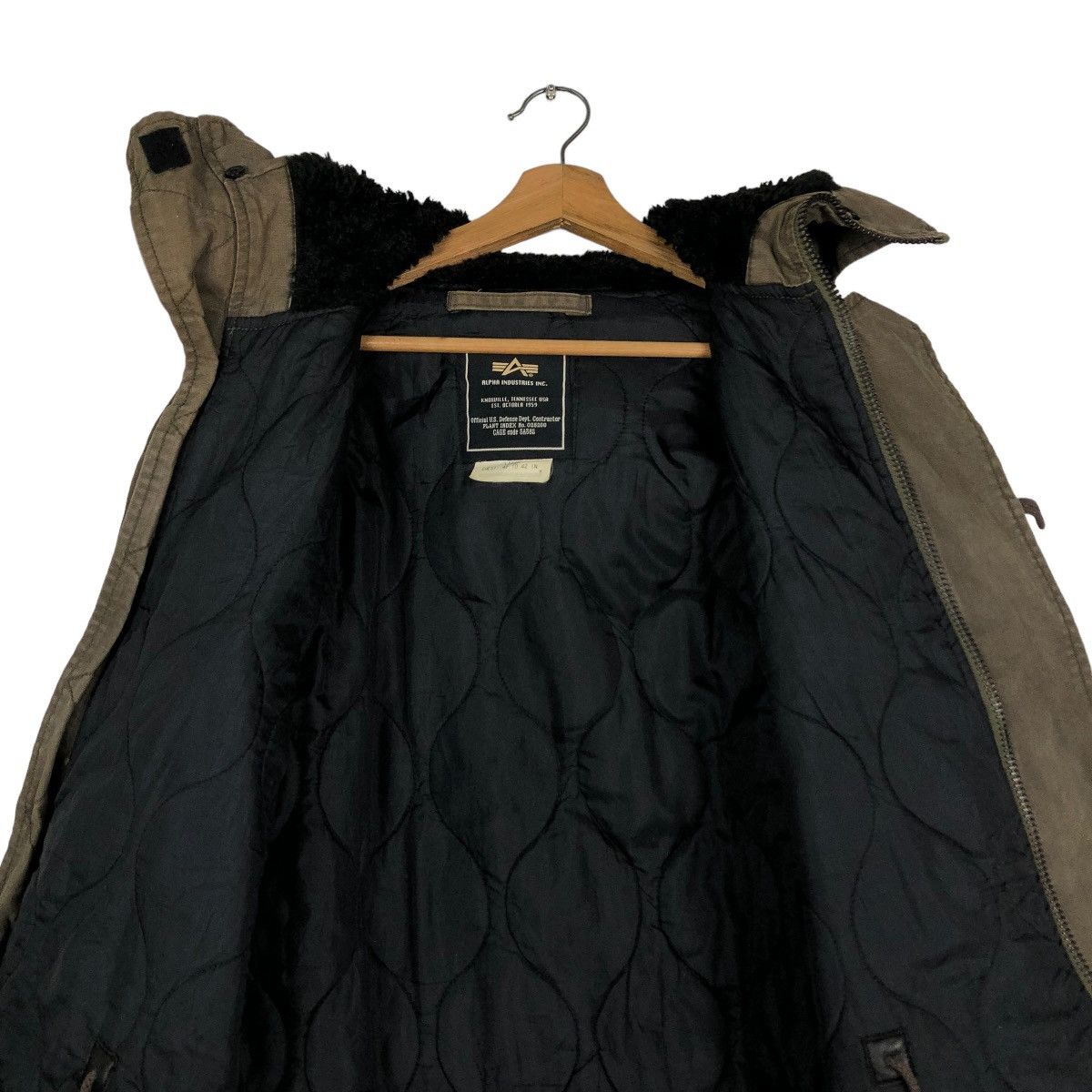 Alpha Industries 🔥VINTAGE CHORE JACKET CARGO ALPHA INDUSTRIES USA MILITARY Size US L / EU 52-54 / 3 - 14 Thumbnail