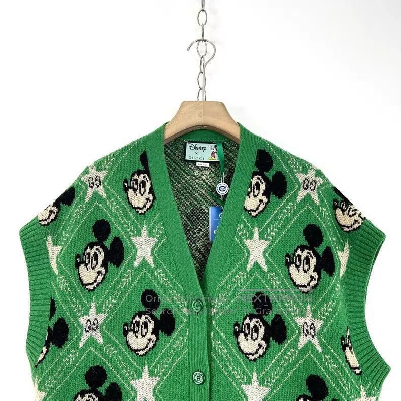 Gucci Gucci Co-branded Mickey Mouse Pattern Round-Neck Sleeveles Size XS / US 0-2 / IT 36-38 - 3 Thumbnail