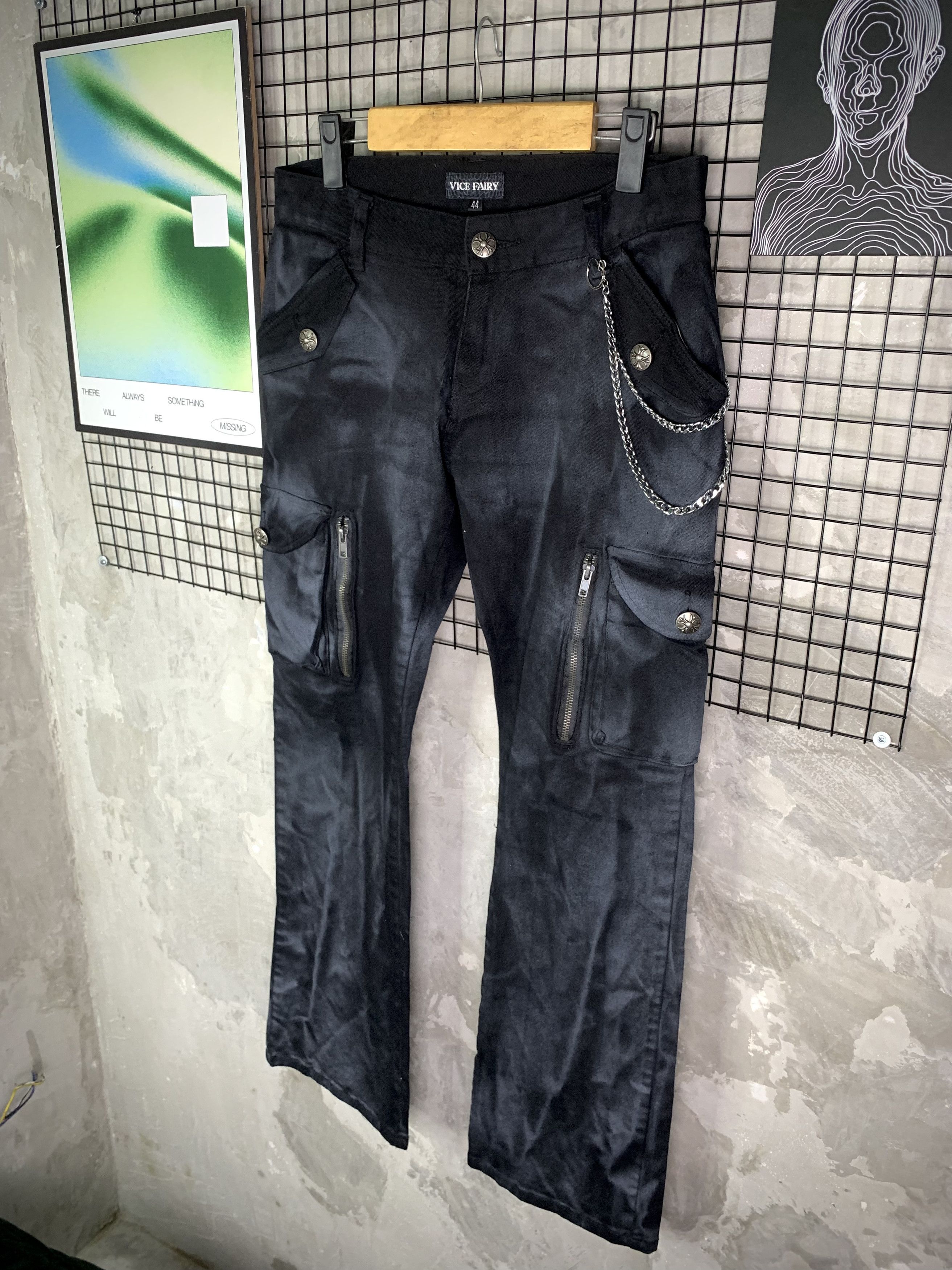 Japanese Brand Vice Fairy Multi Pocket Utility Cargo Pants Gorpcore Size US 28 / EU 44 - 2 Thumbnail