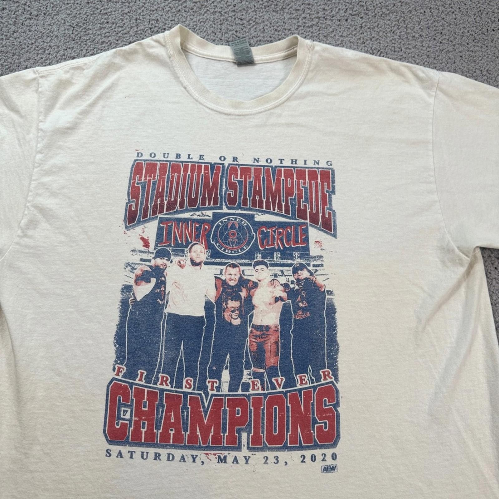 Other AEW Inner Circle Stadium Stampede T Shirt Mens XL Official Size US XL / EU 56 / 4 - 4 Thumbnail