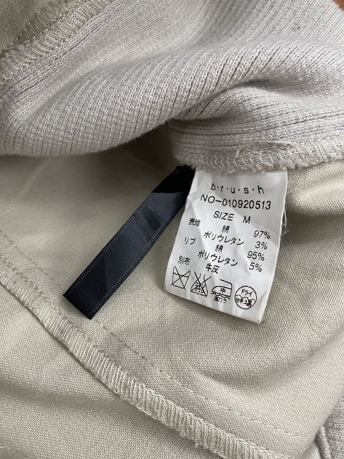 If Six Was Nine × Japanese Brand B.R.U.S.H canvas mix leather hidden hooded jacket Size US M / EU 48-50 / 2 - 7 Thumbnail