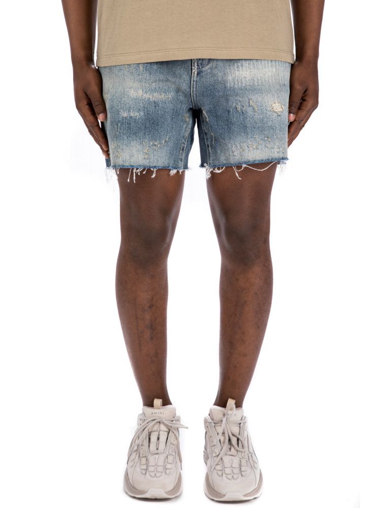 o1bcso1str0924 Destroyed California Shorts in Blue