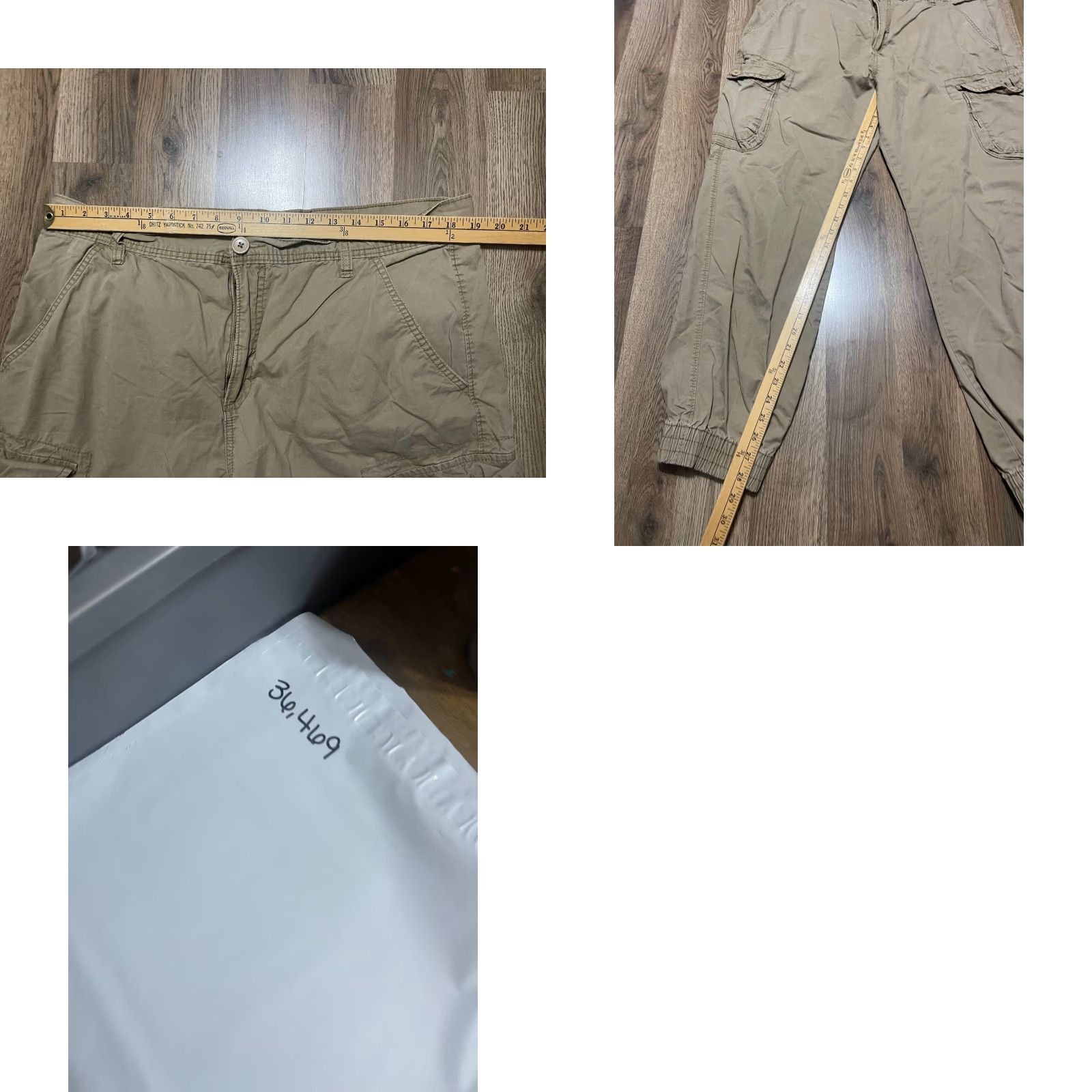 Vintage Hollywood Pants, Men's Size 38, Brown Jogger Pants, Pockets, 5-Pocket Design, Regular Rise, Cotton, Inseam 28, Flat Front, Brand Hollywood, Men, Pants Size US 38 / EU 54 - 8 Thumbnail