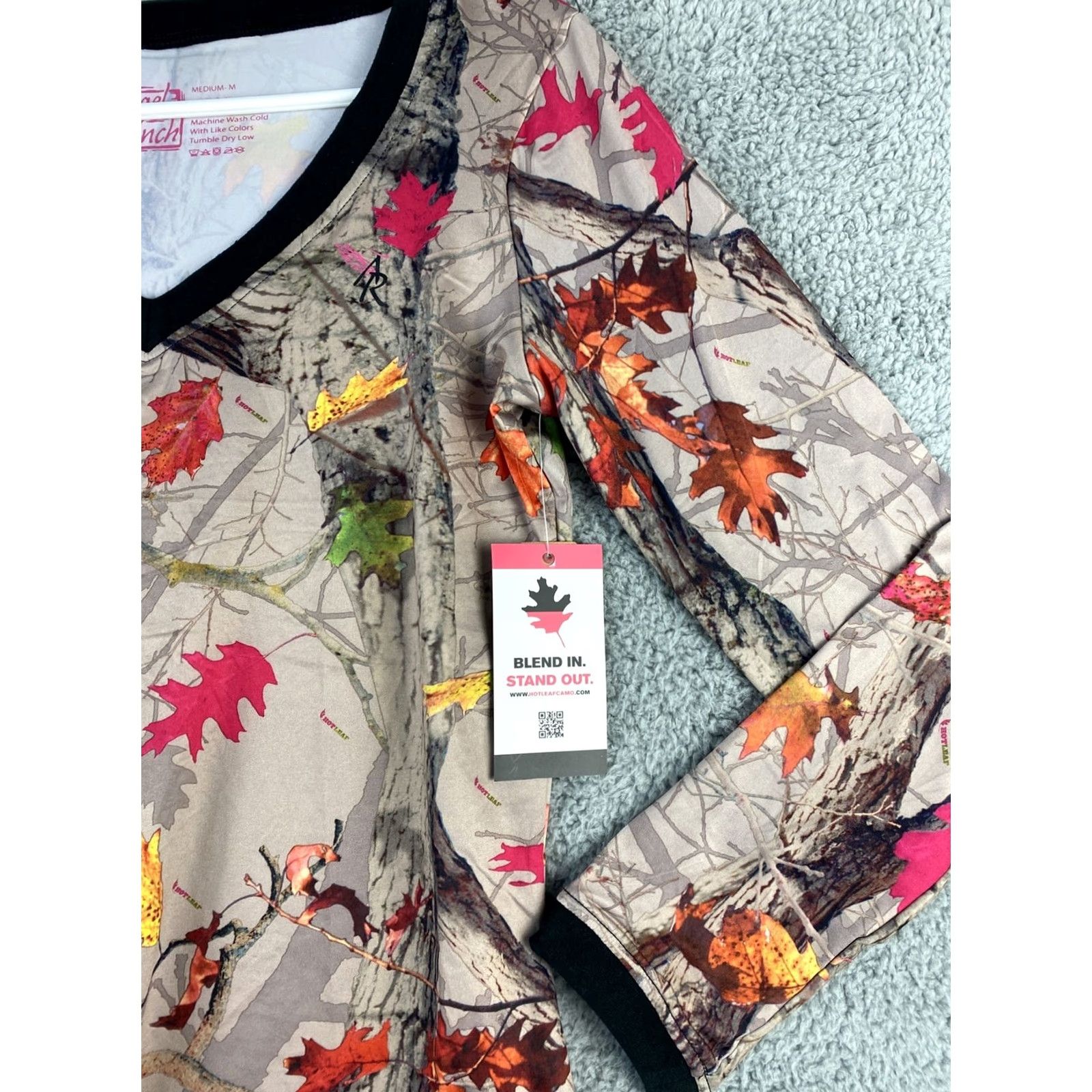 Vintage Angel Ranch Shirt Women’s M Long Sleeve Charge Workout Hot Leaf/35-53 Size M / US 6-8 / IT 42-44 - 2 Thumbnail