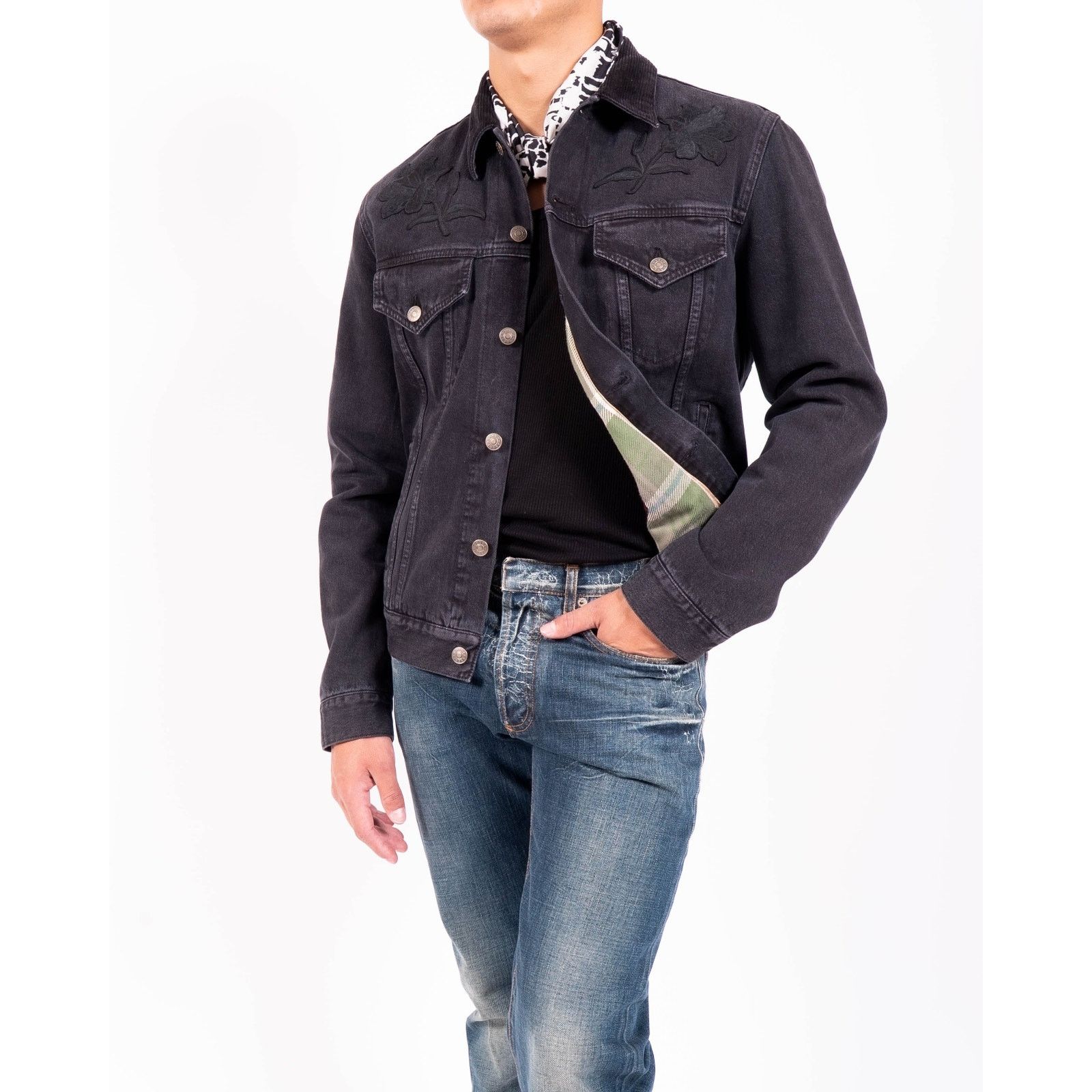 Gucci SS16 ,,L’aveugle par amour'' Embroidered Denim Jacket Size US M / EU 48-50 / 2 - 5 Thumbnail