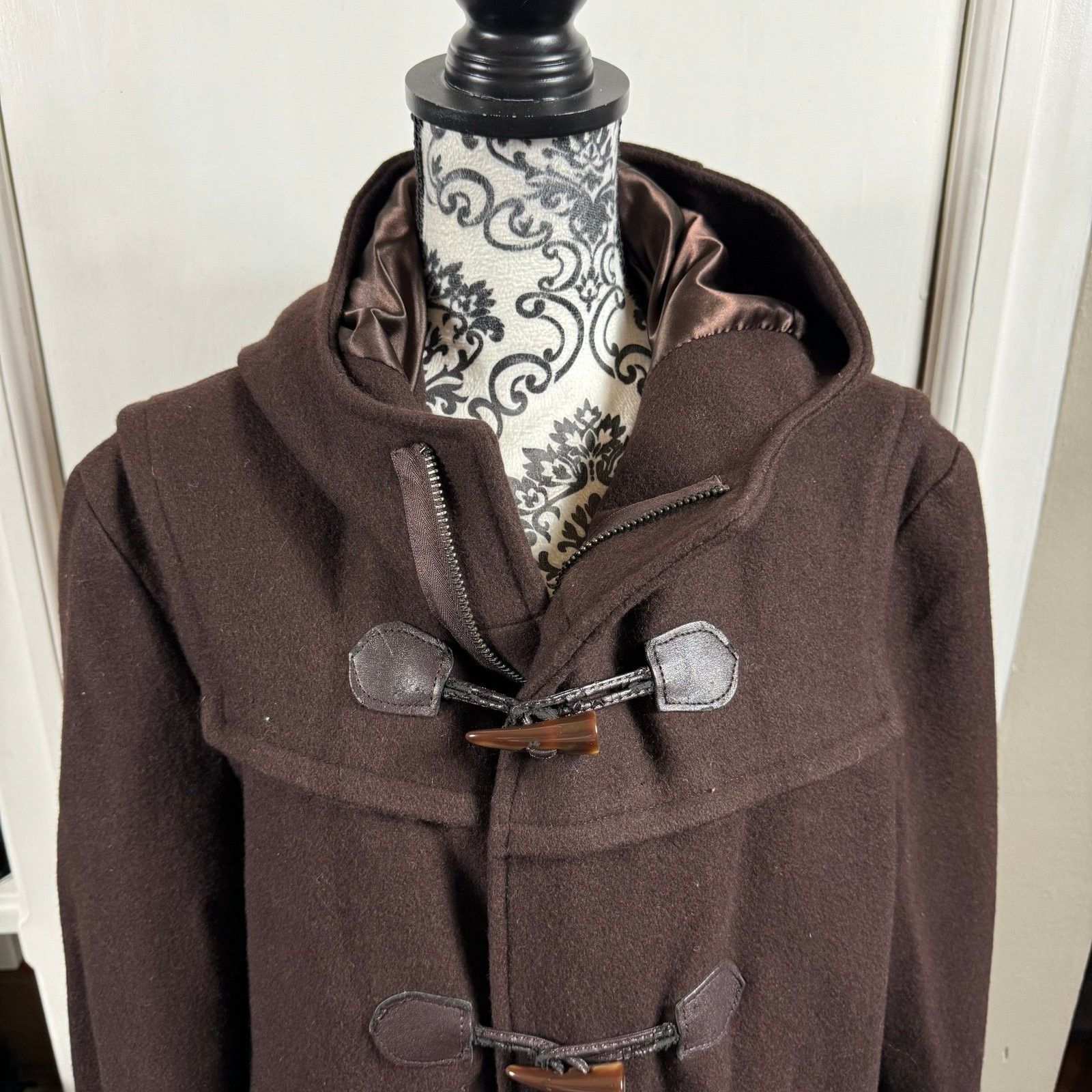 Schott Schott NYC mid-thigh length hooded duffle coat brown Size XL / US 12-14 / IT 48-50 - 2 Thumbnail