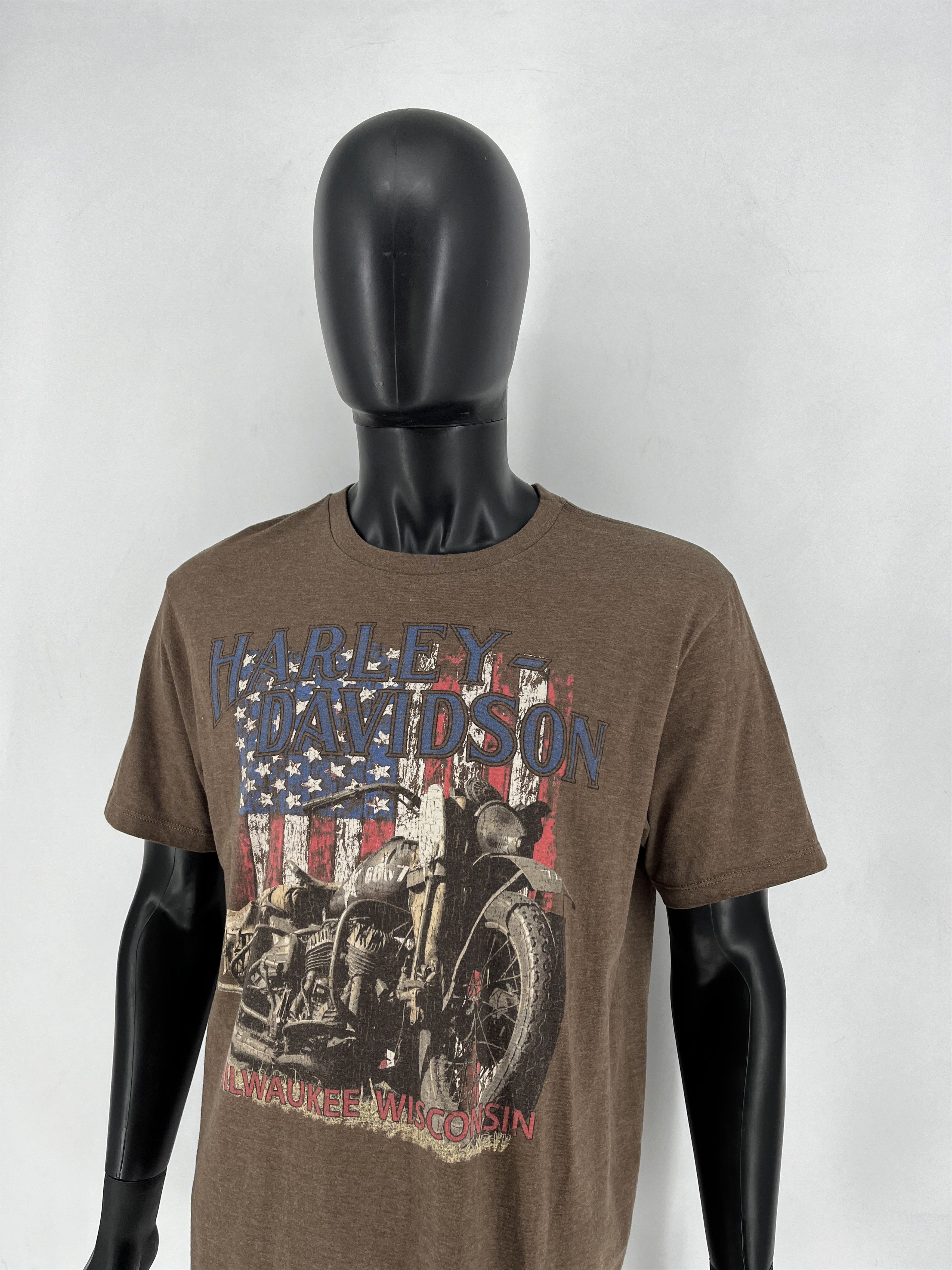 Harley Davidson Harley Davidson Museum Mens Flag T-Shirt Size L Milwaukee Size US L / EU 52-54 / 3 - 8 Thumbnail