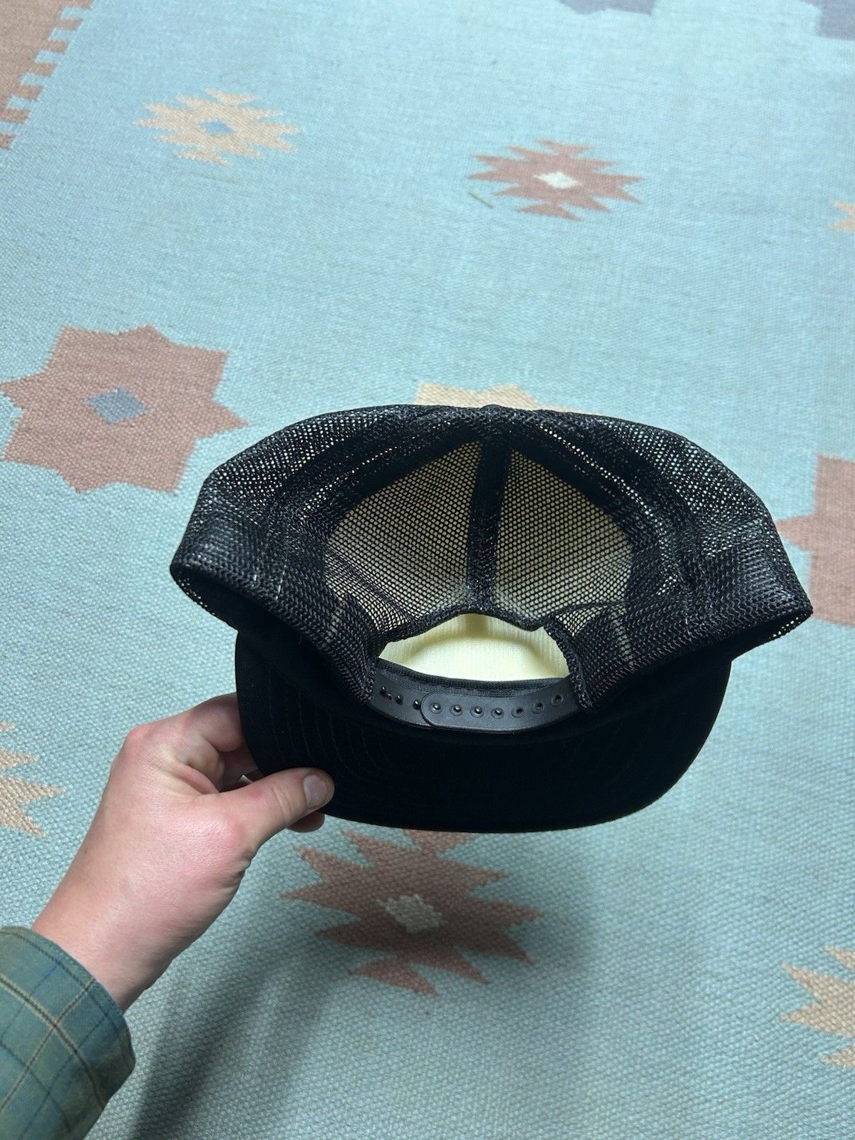 Vintage Vintage trucker hat FMT corporation black white snapback Size ONE SIZE - 4 Thumbnail