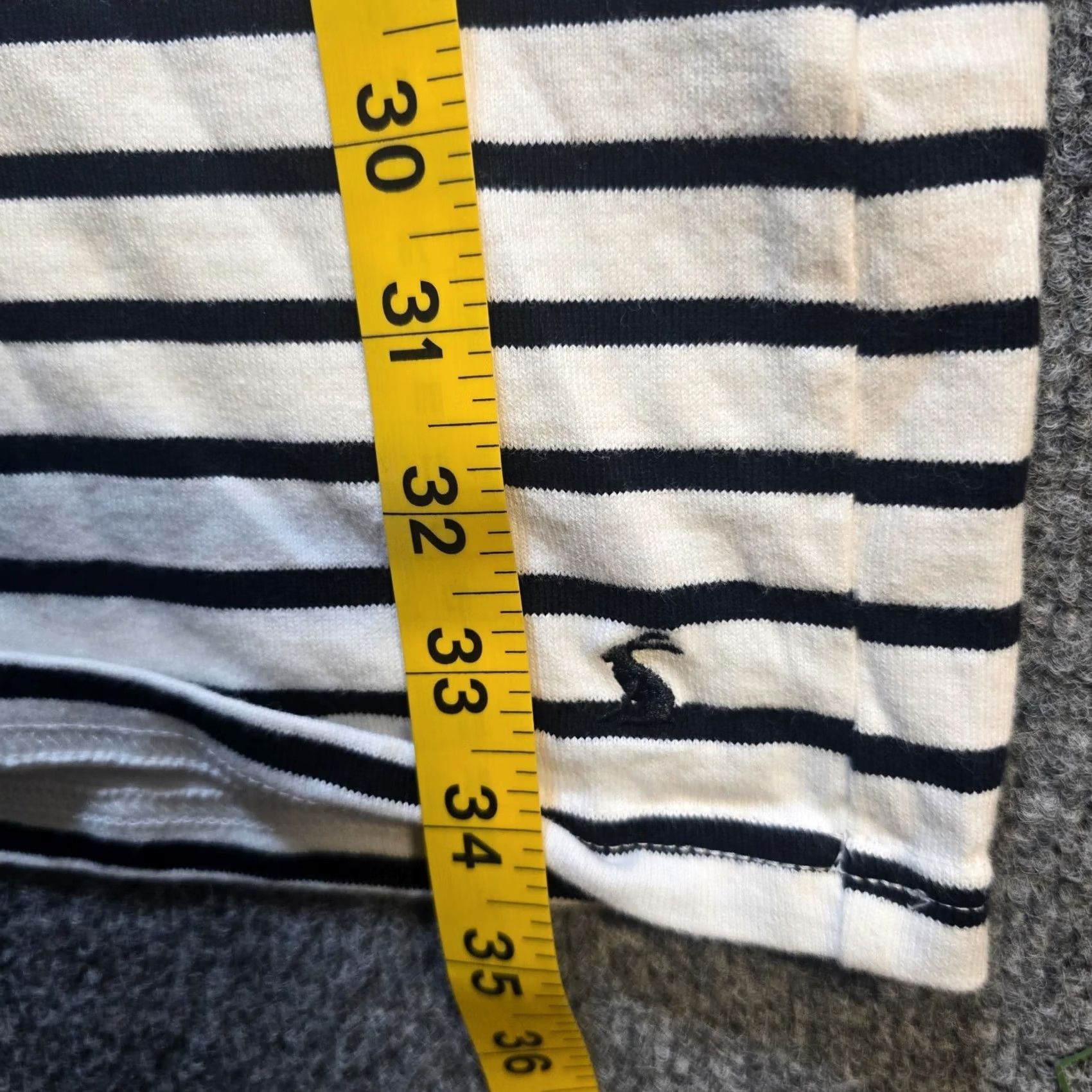 Vintage Joules Dress Womens Size 2 Yellow Striped Sheath Cap Sleeve Knit Cotton Nautical Casual Size XS / US 0-2 / IT 36-38 - 6 Thumbnail