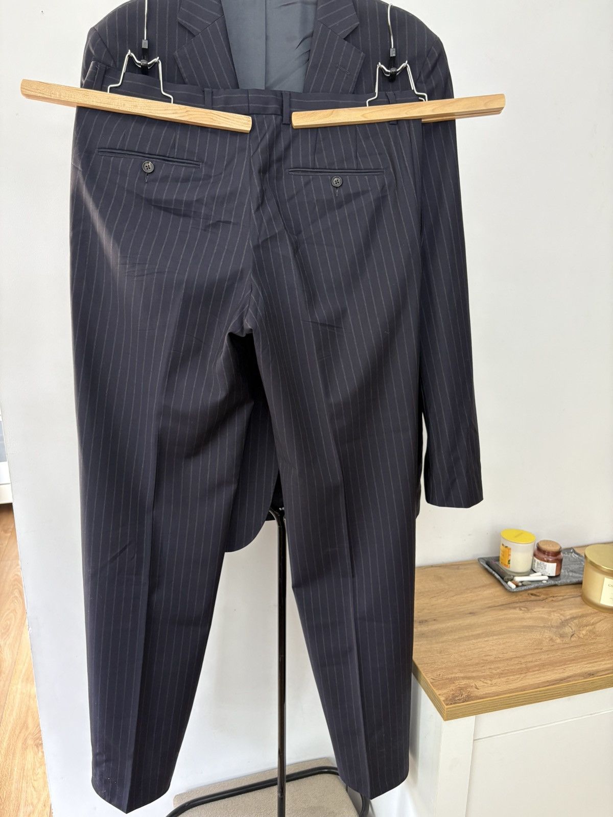 Designer × Windsor Smith Windsor Men’s Pinstripe Suit – Slim Fit, 100% Wool, Excell Size 50L - 12 Thumbnail