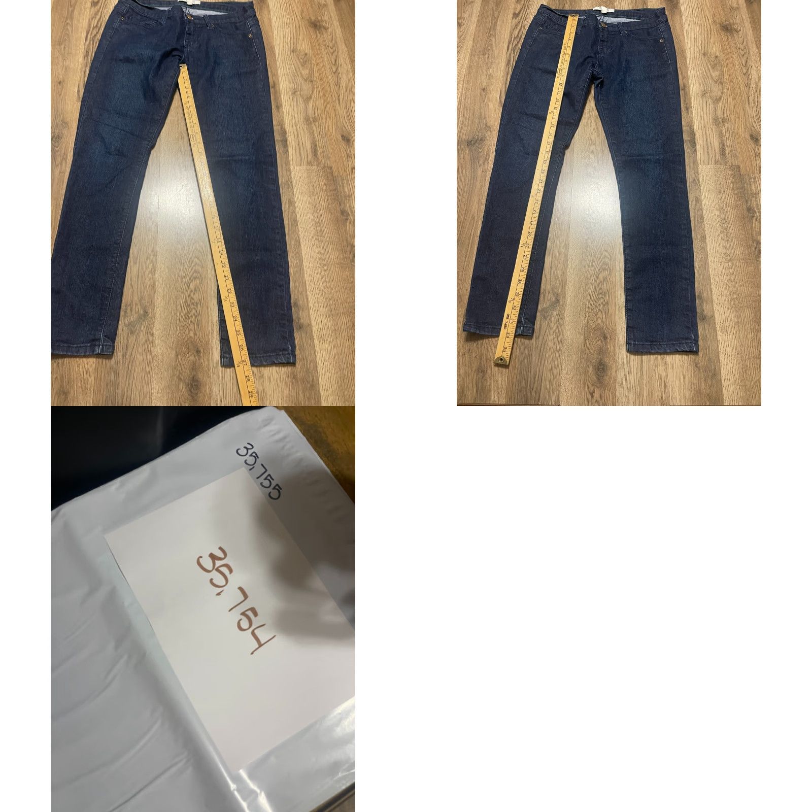 Denime 21 Denim Jeans Women's Size 28x29 Blue Denim Straight Leg Pockets Size 28" / US 6 / IT 42 - 8 Thumbnail