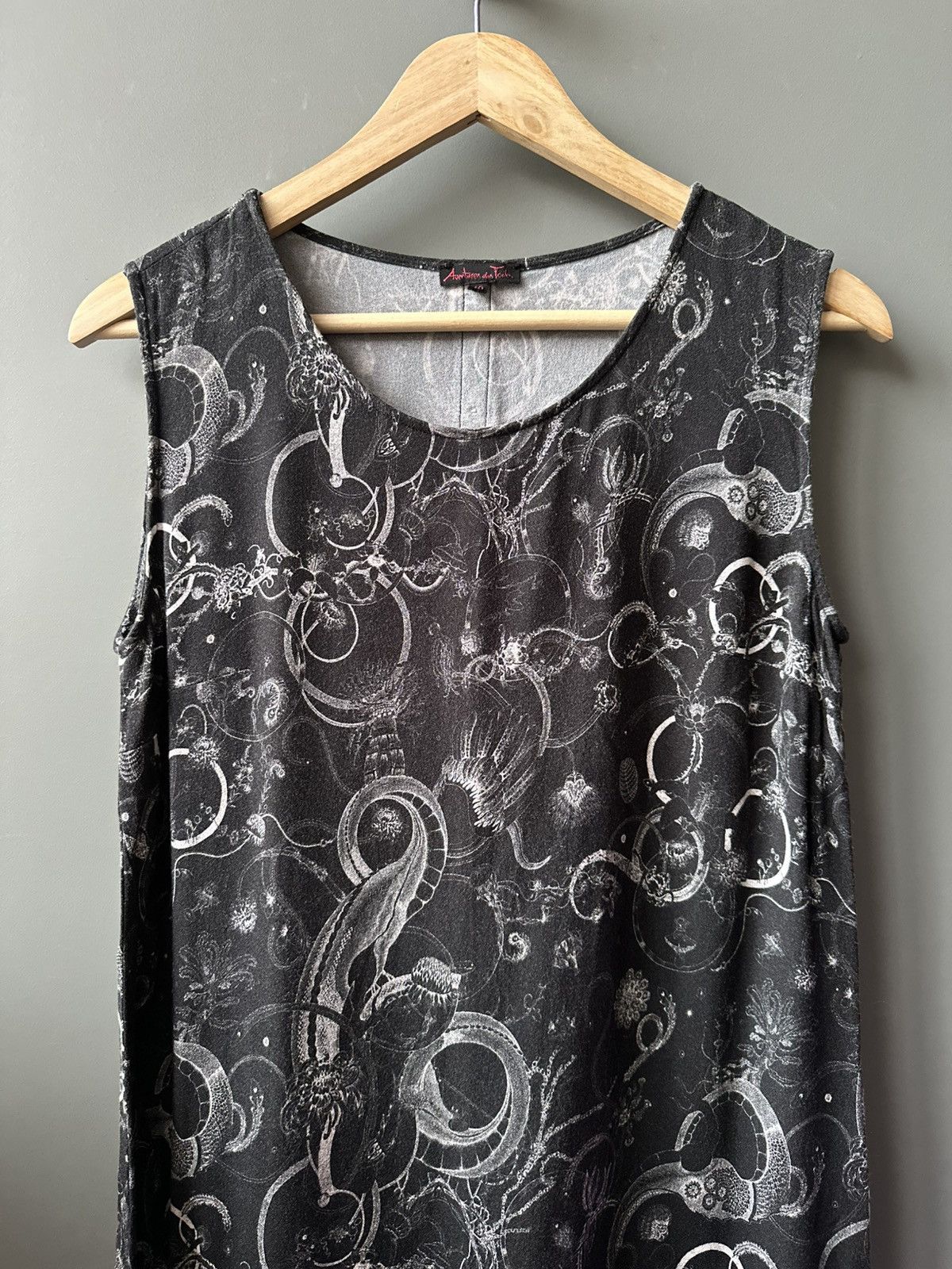 Other Aventures des Toiles Black Abstract Sleeveless Dress Size 40 Size S / US 4 / IT 40 - 2 Thumbnail