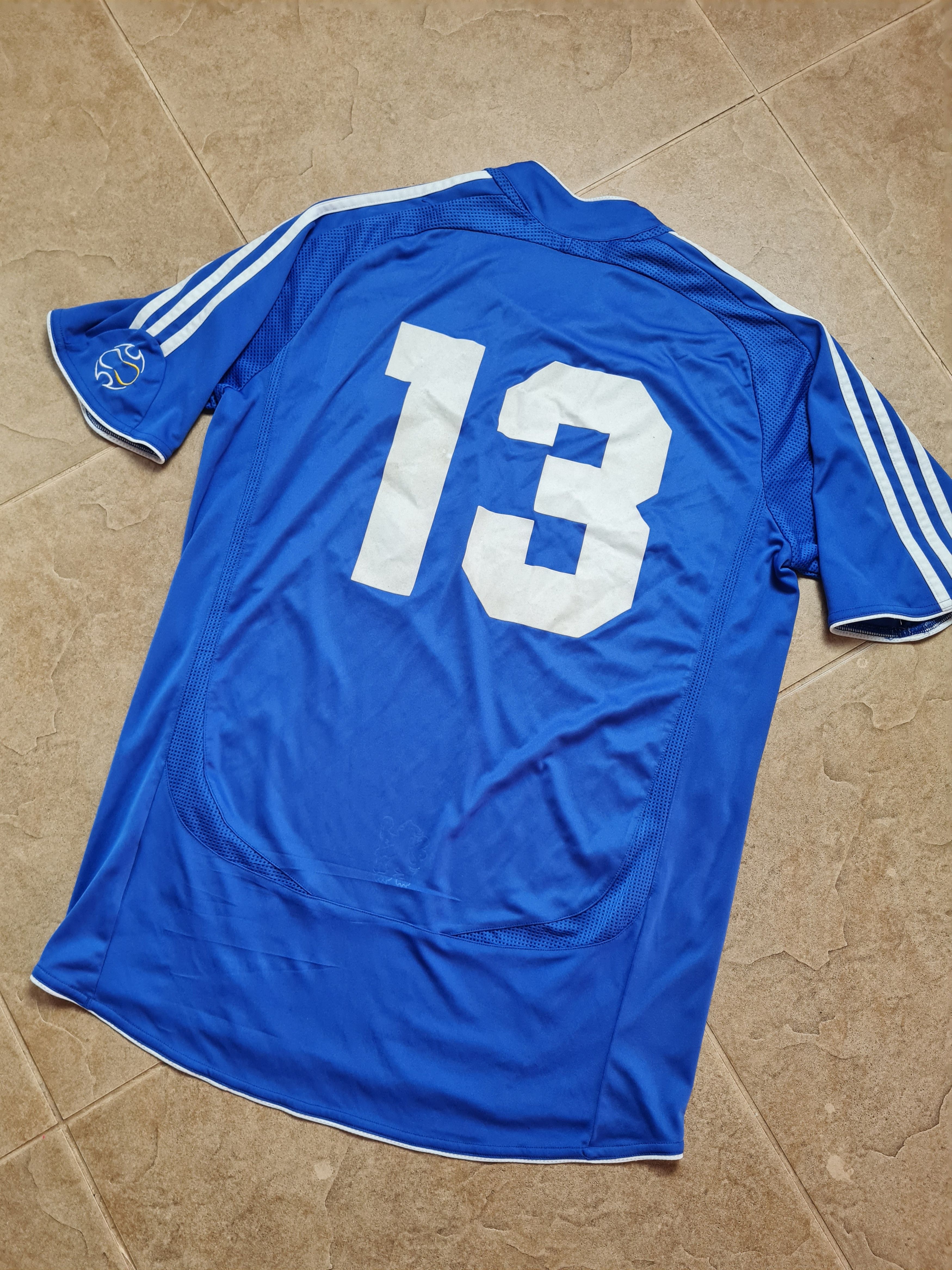 Adidas Soccer Shirt #13 Football Jersey Adidas Chelsea 2006-2008 Size US M / EU 48-50 / 2 - 20 Thumbnail