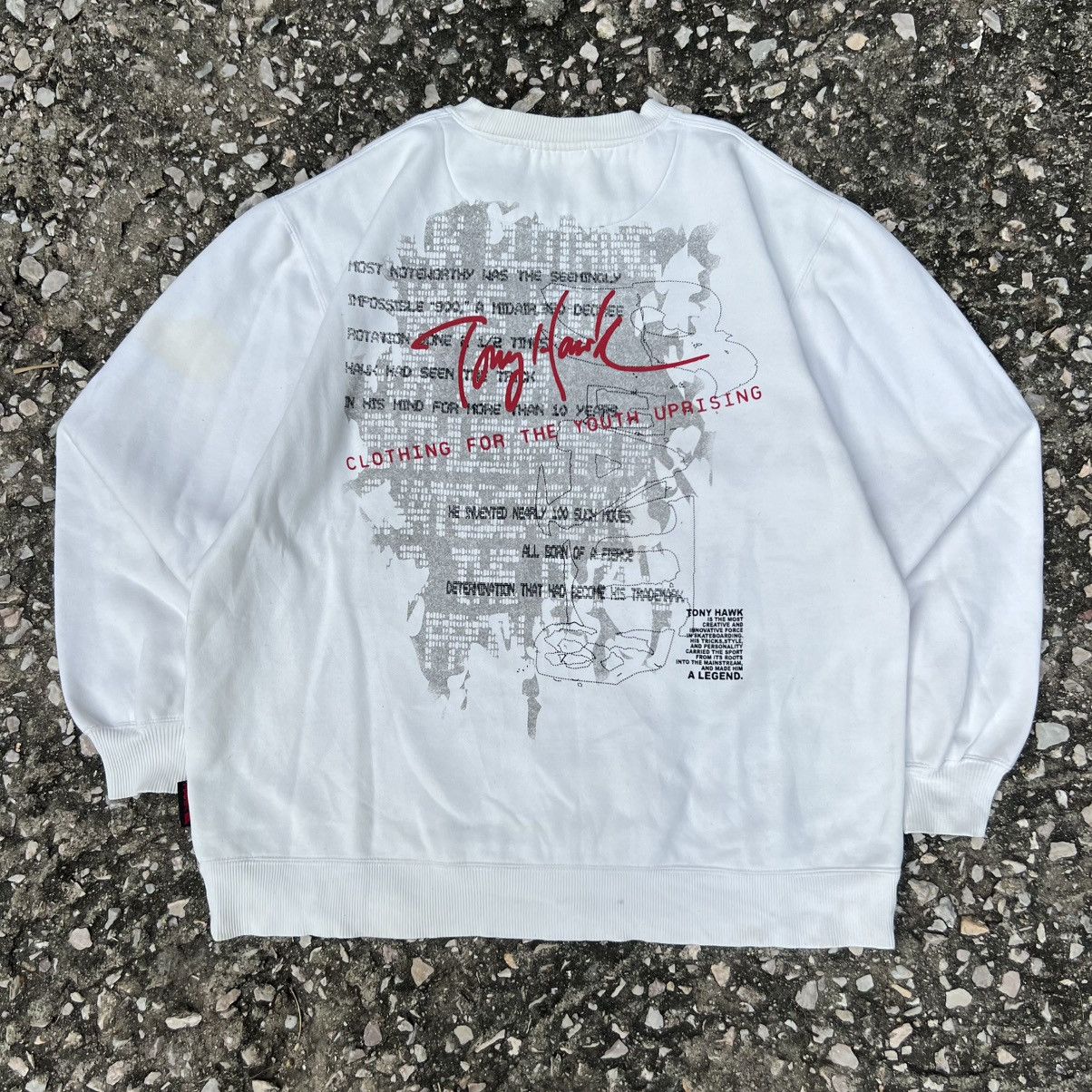 Tony Hawk “TONY HAWK” SKATE BOARDING STAIN SWEATSHIRT Size US XL / EU 56 / 4 - 1 Thumbnail