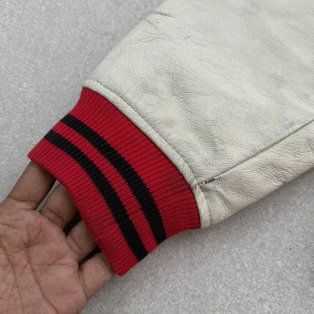 MasterPiece VTG MASTERPIECE Varsity Wool Leather Sleeve Letterman Jacket Size US L / EU 52-54 / 3 - 16 Thumbnail