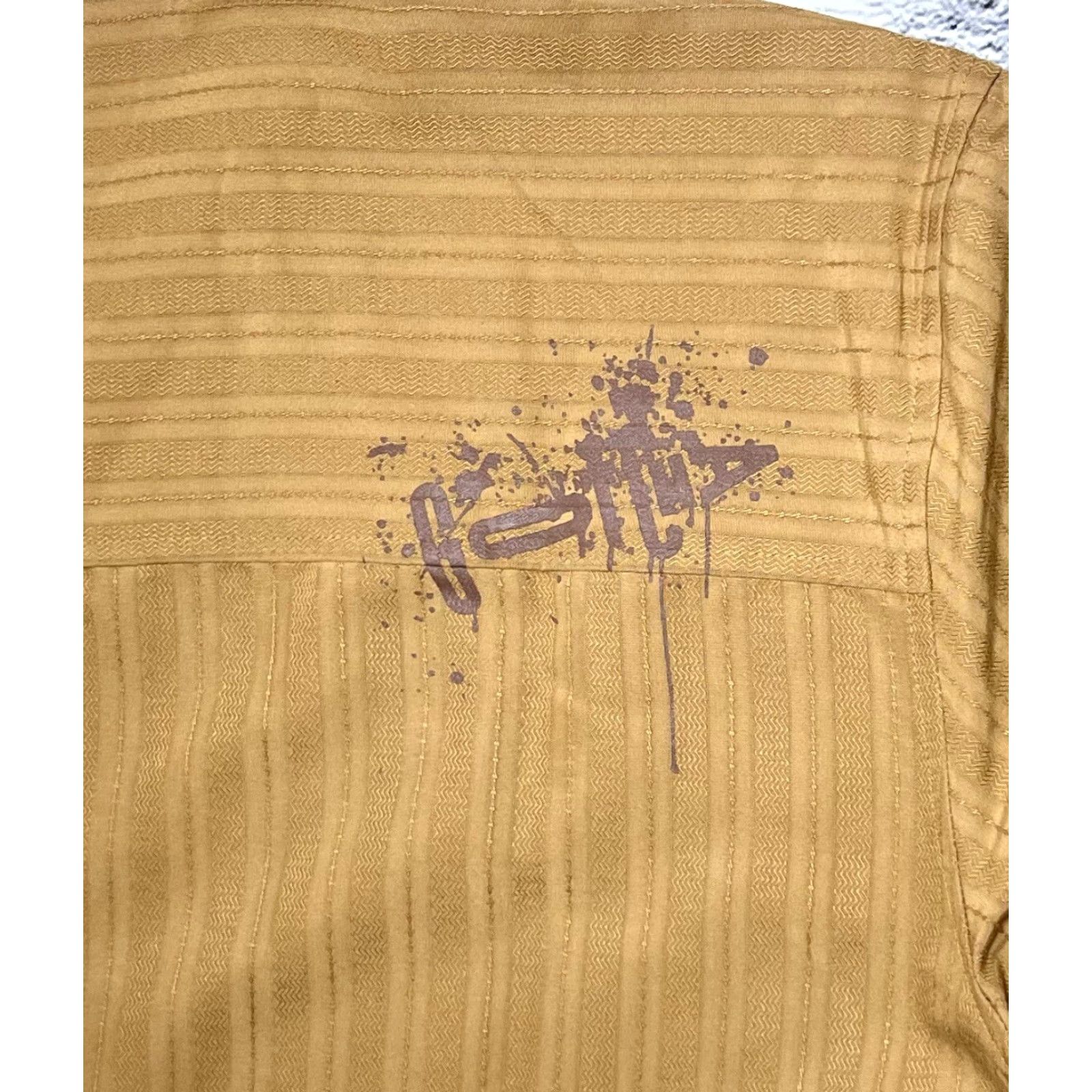 Gotcha VINTAGE Gotcha Shirt Mens Large Button-Up Short Sleeve Collared Striped Cotton Brown Size US L / EU 52-54 / 3 - 5 Thumbnail