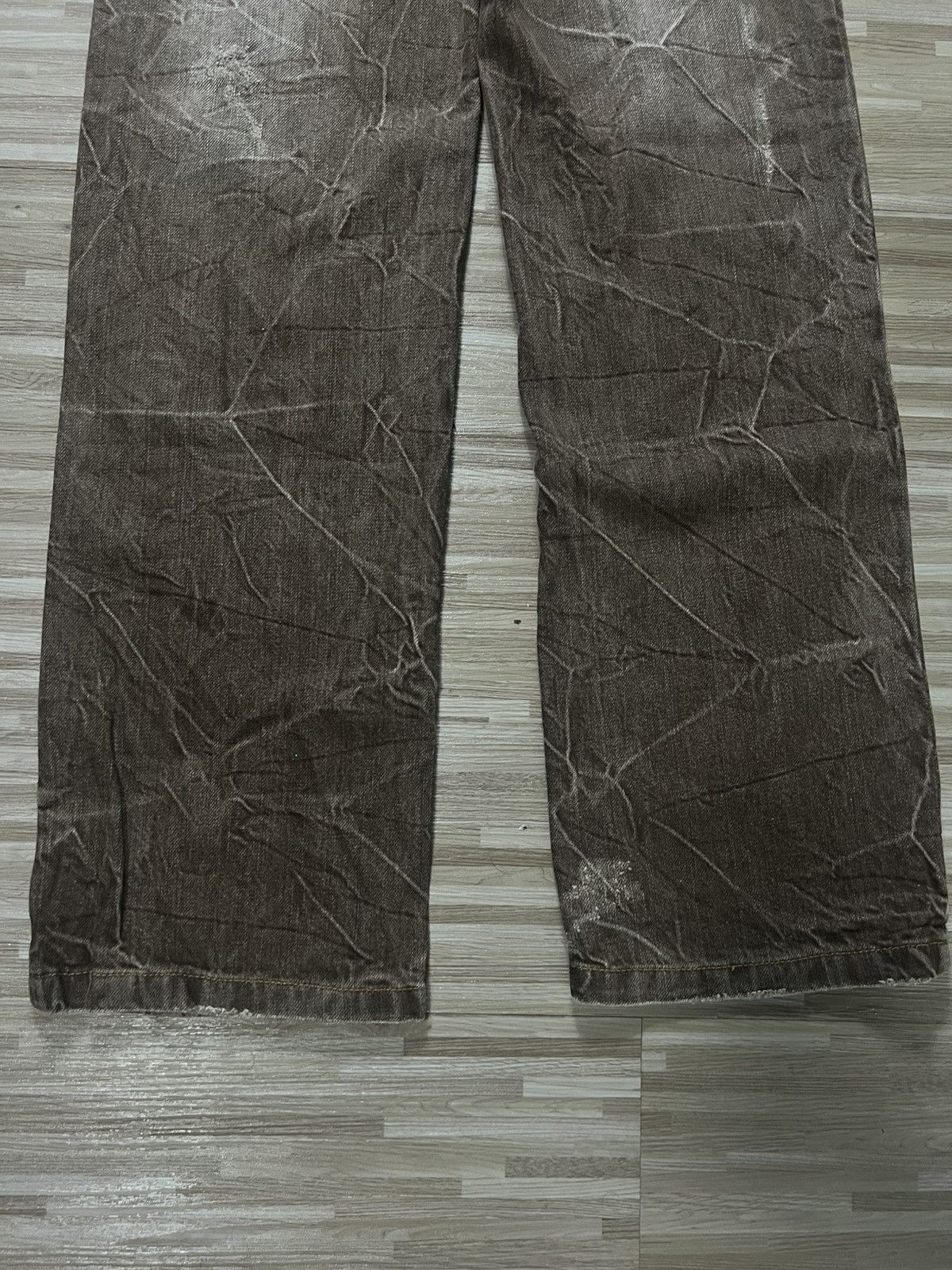 Japanese Brand × Seditionaries 💥INSANE 90s DOUBLE WAIST NYLAUS MUDWASH JEANS 💥 Size US 29 - 14 Thumbnail