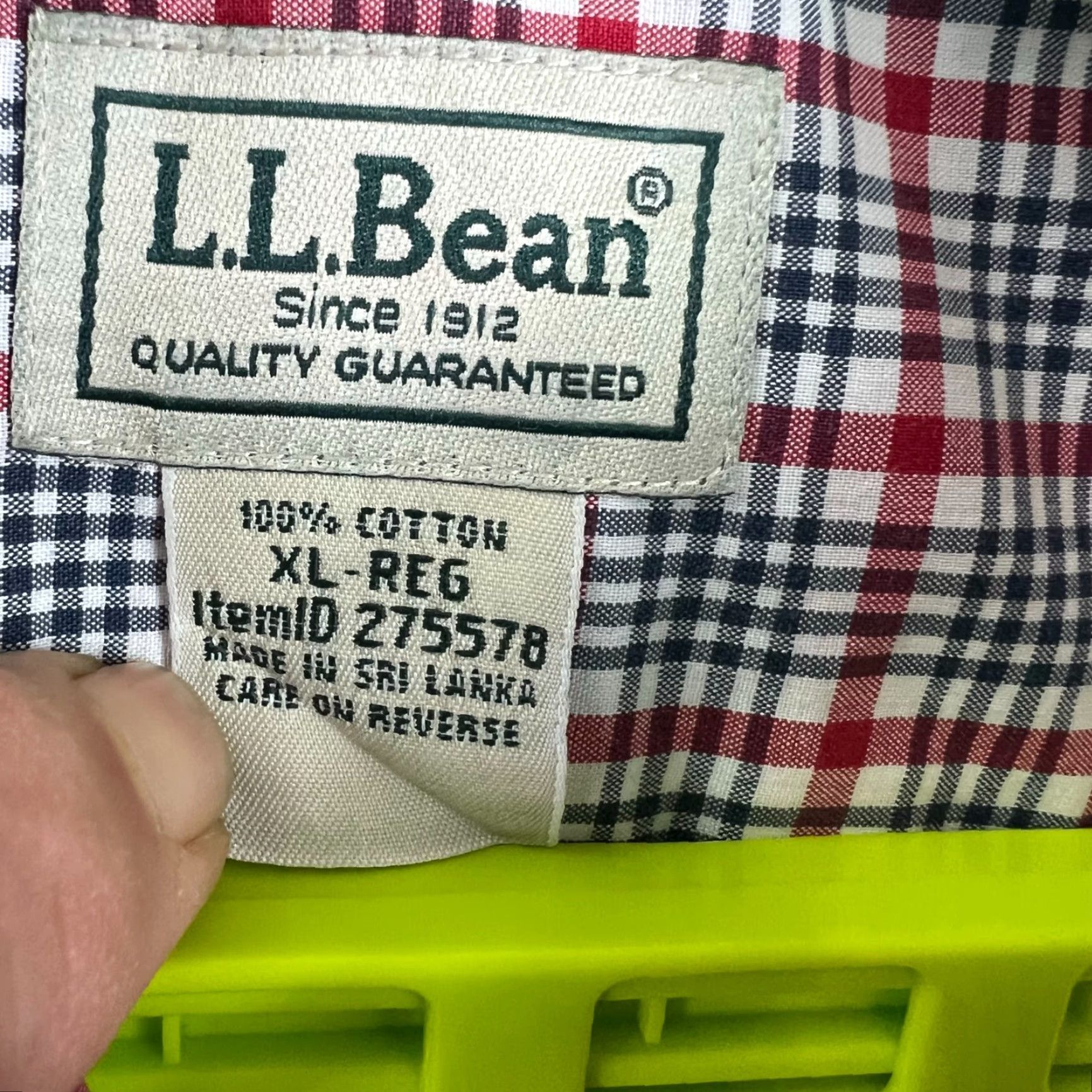 Vintage VINTAGE L.L. Bean Traditional Fit Long Sleeve Button Down Shirt Mens XL RWB Size US XL / EU 56 / 4 - 4 Thumbnail
