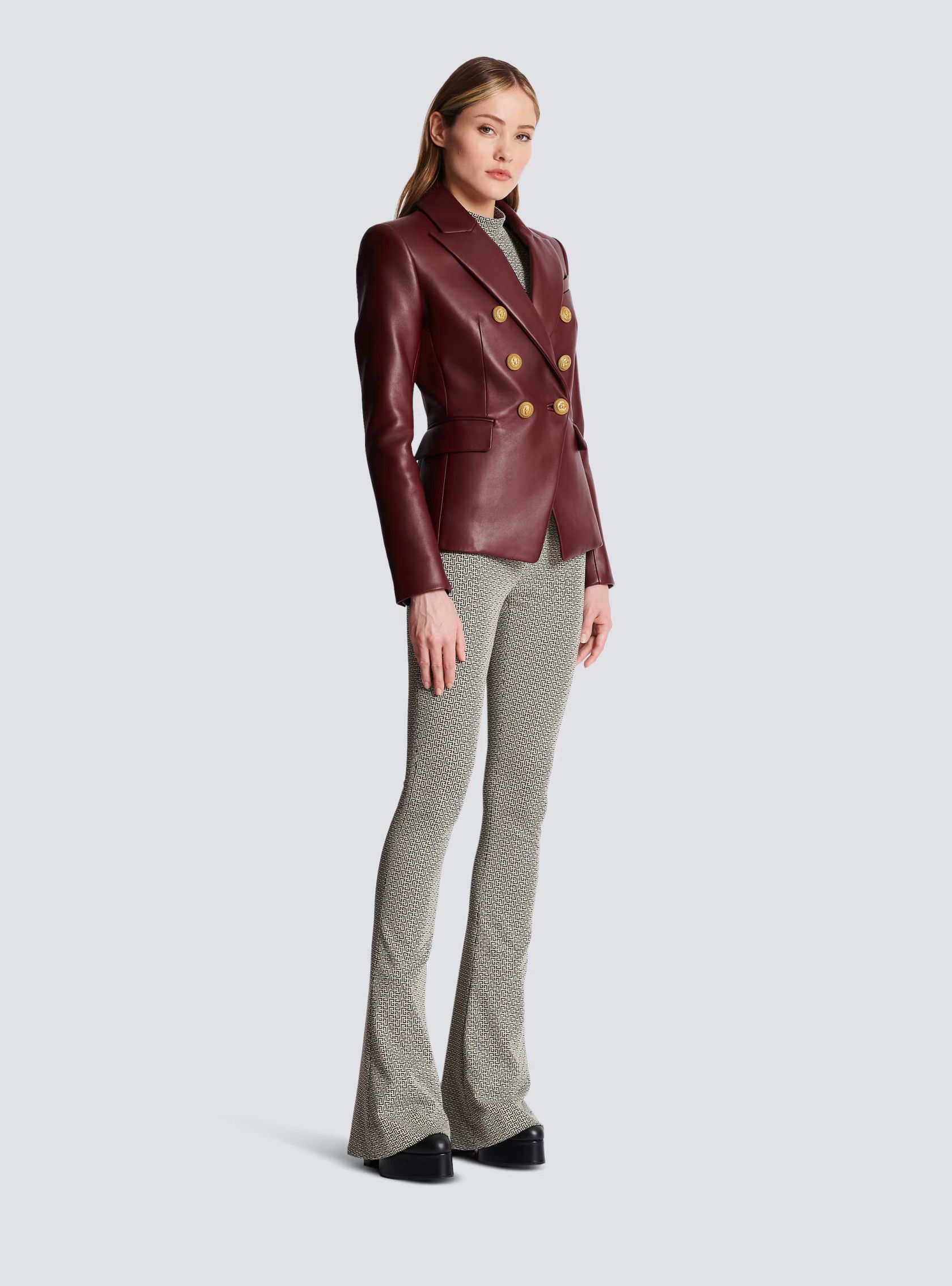 Balmain o1w1db10624 Jacket in Brown Size M / US 6-8 / IT 42-44 - 2 Thumbnail