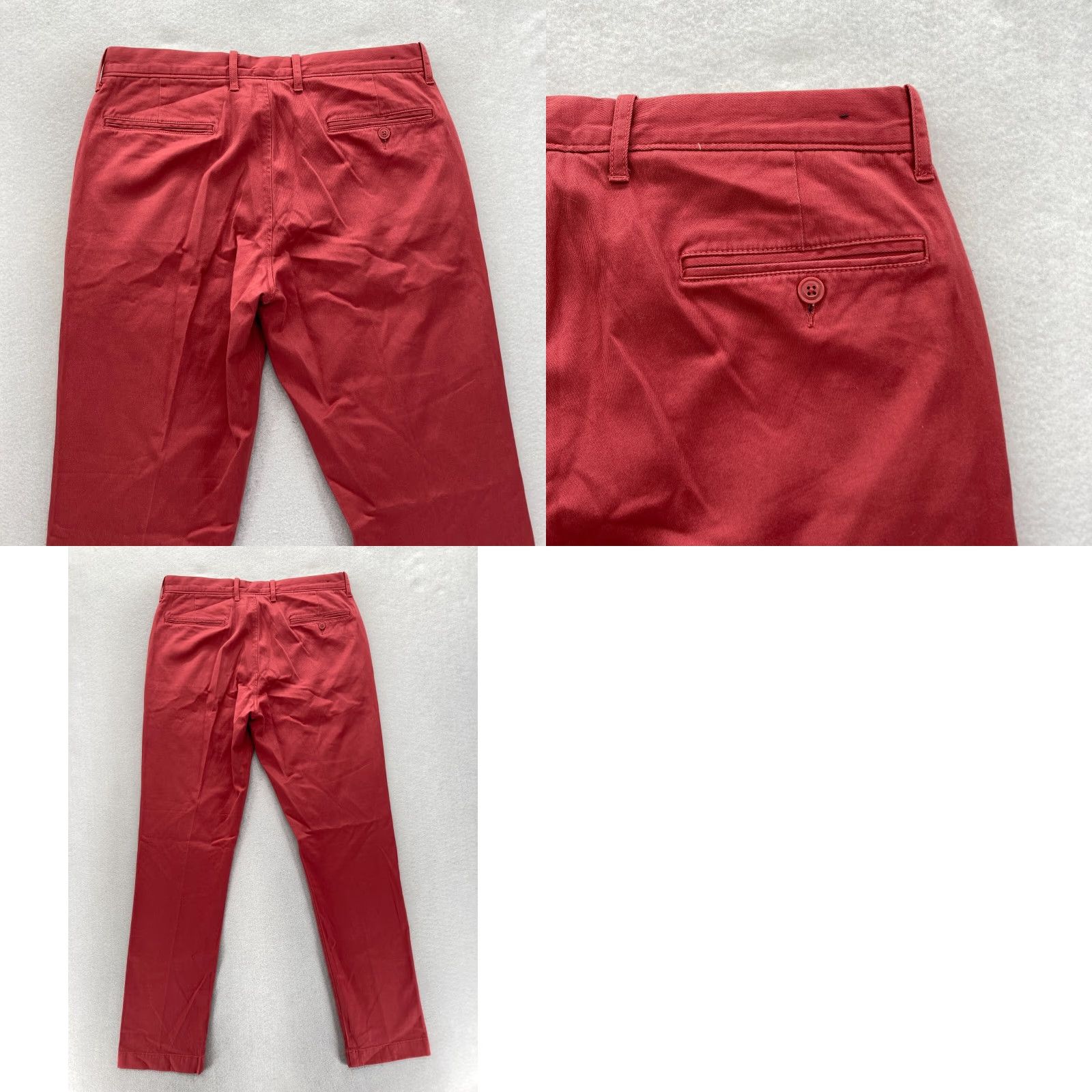 J.Crew J.Crew 770 Pants Mens 31x32 Straight Leg Red Stretch Fabric Chino Preppy Travel Size US 31 - 9 Thumbnail