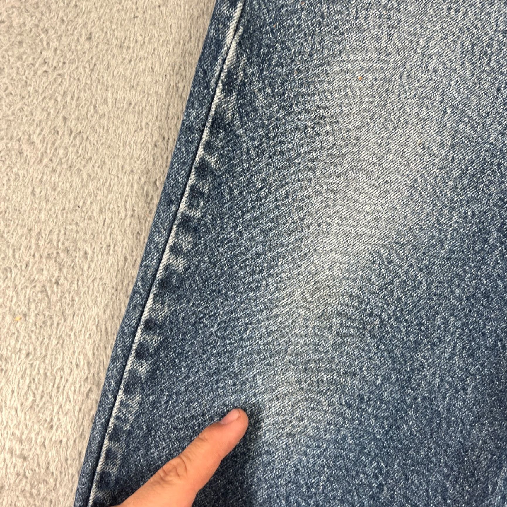 Levi's Levi's 550 Relaxed Fit Jeans Men 34x30 Blue Denim Grunge Casual Wide-Leg Size US 34 / EU 50 - 3 Thumbnail