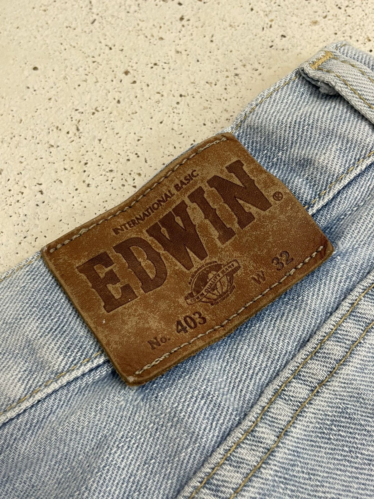 Edwin Vintage Edwin 403 Light Wash Distressed Denim Pants Size US 32 / EU 48 - 17 Thumbnail