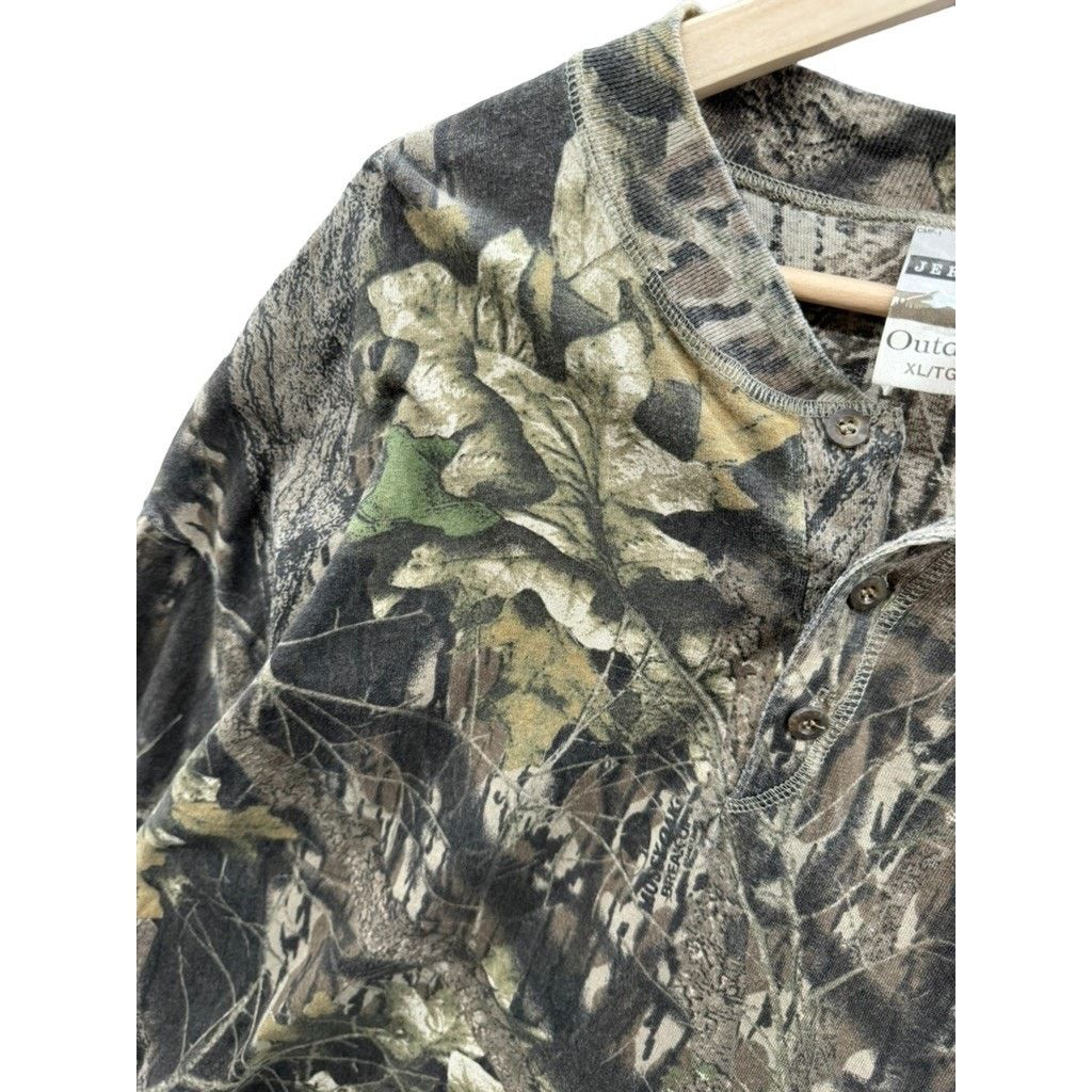 Jerzees × Realtree × Vintage 2000's Jerzees Outdoors Mossy Oak Breakup Realtree L/S Tee Size US XL / EU 56 / 4 - 5 Thumbnail