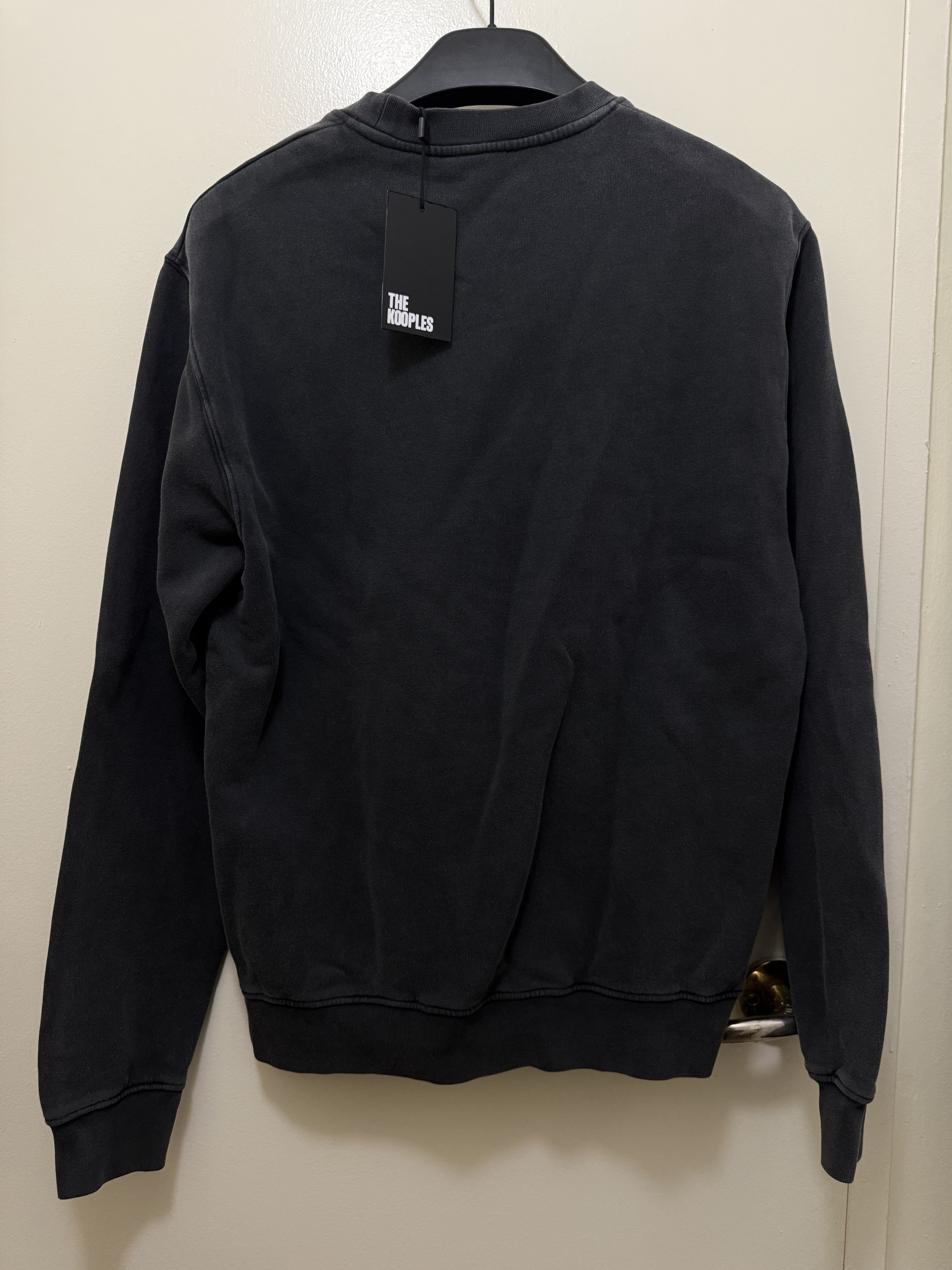 The Kooples Men's Black sweatshirt with Barking dog Size US M / EU 48-50 / 2 - 4 Thumbnail