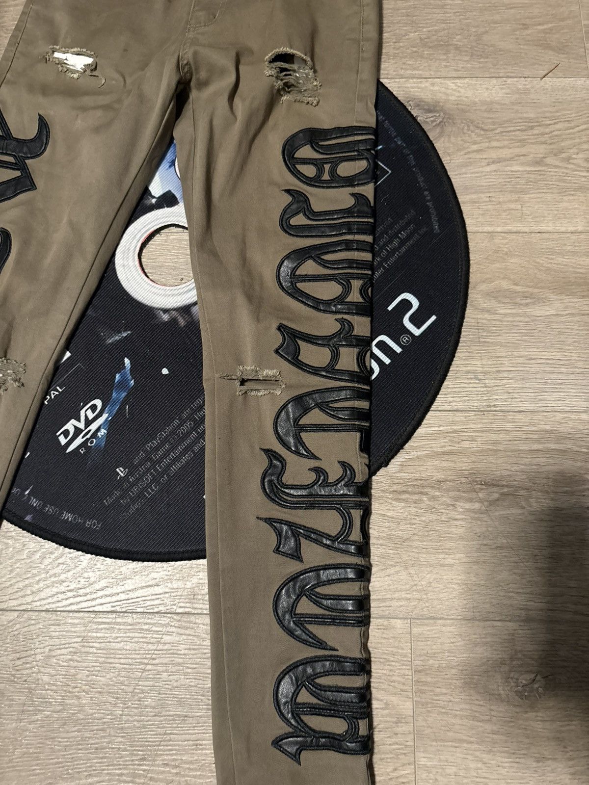 Other Leather patched skinny jeans Size US 28 / EU 44 - 3 Thumbnail