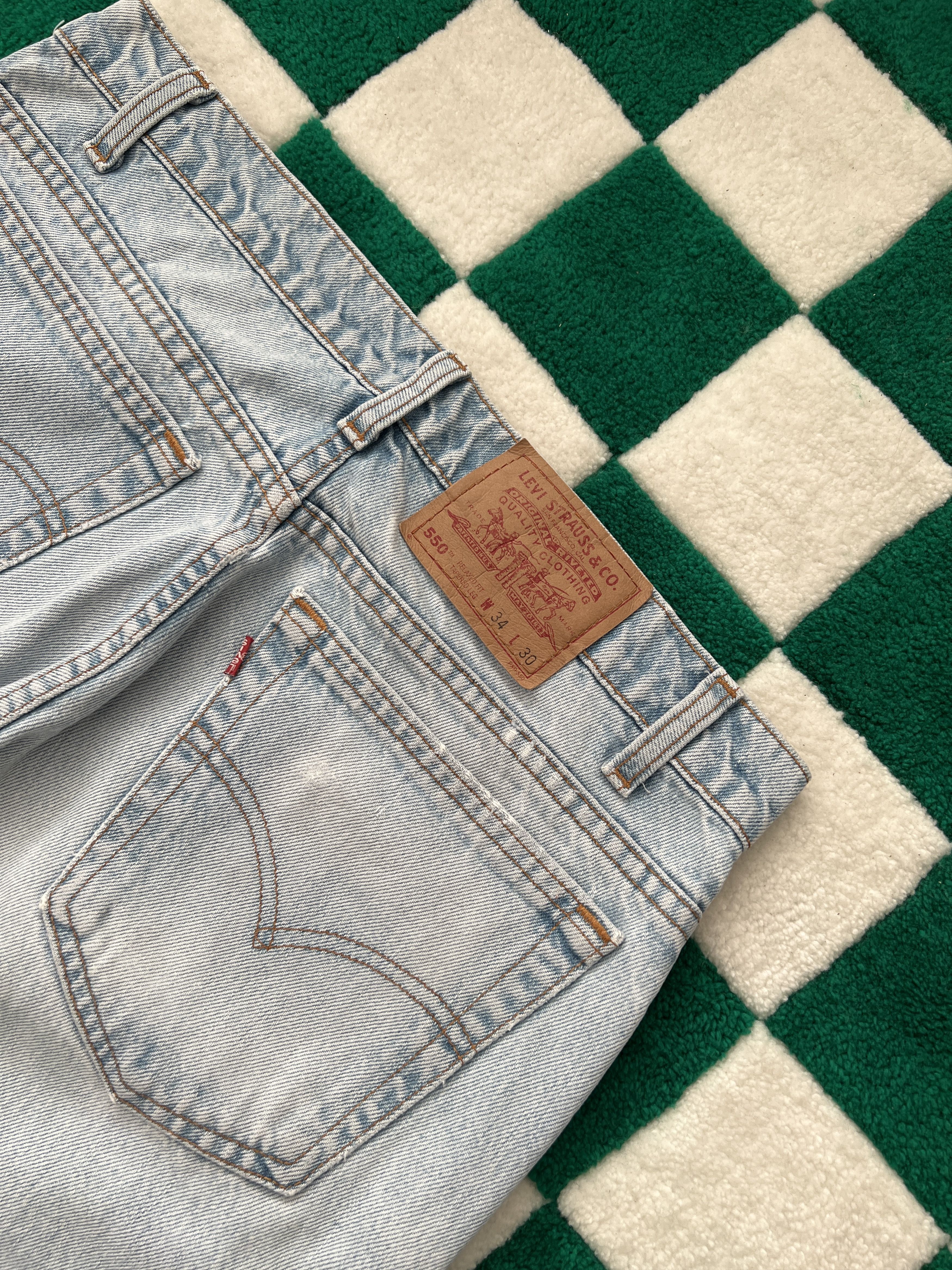 Levi's Vintage 90s Levis 550 Denim Jeans Size US 32 / EU 48 - 3 Thumbnail