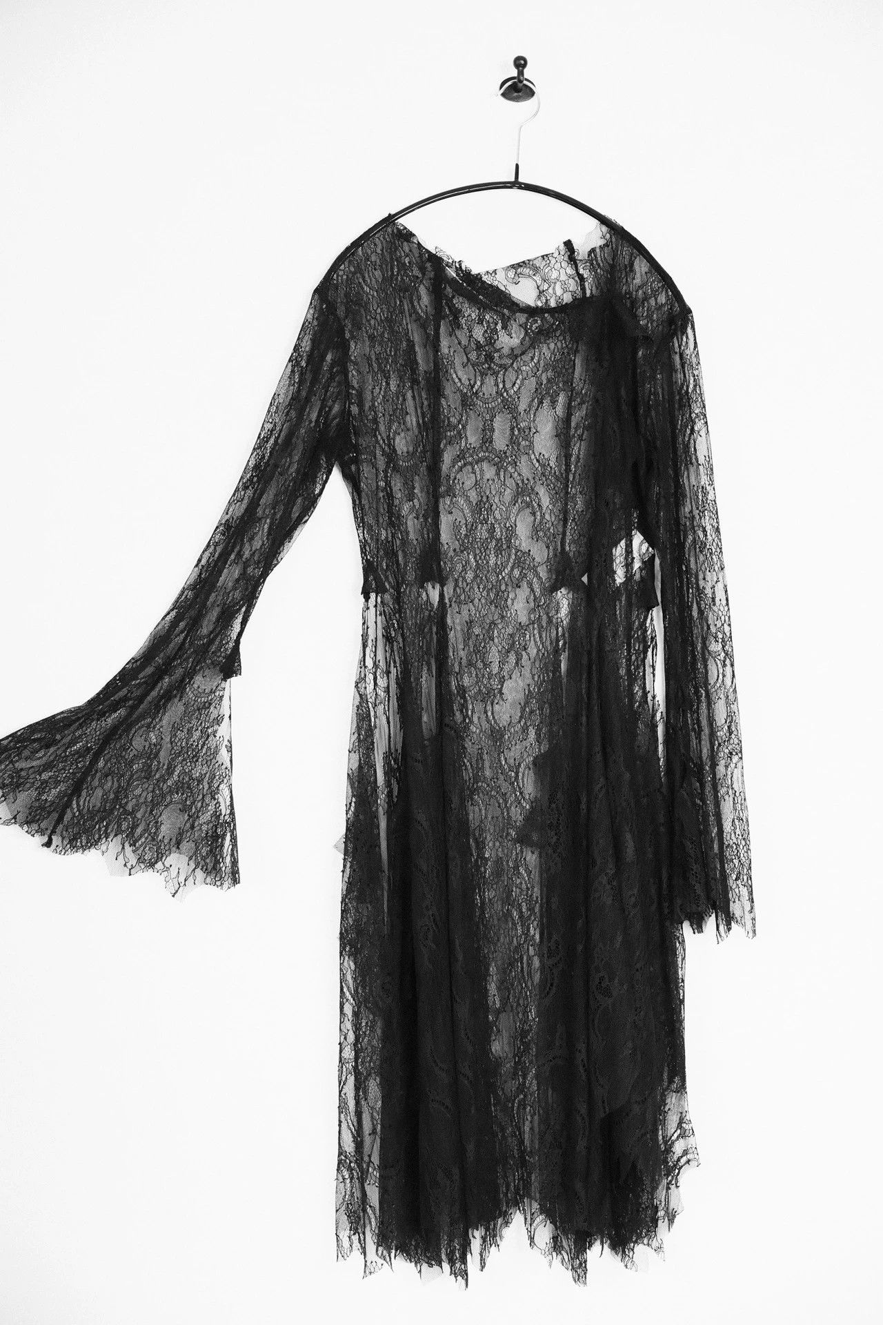 Yohji Yamamoto Yohji Yamamoto 25ss Vintage Decon Lace Dress Women Black Size S / US 4 / IT 40 - 7 Thumbnail