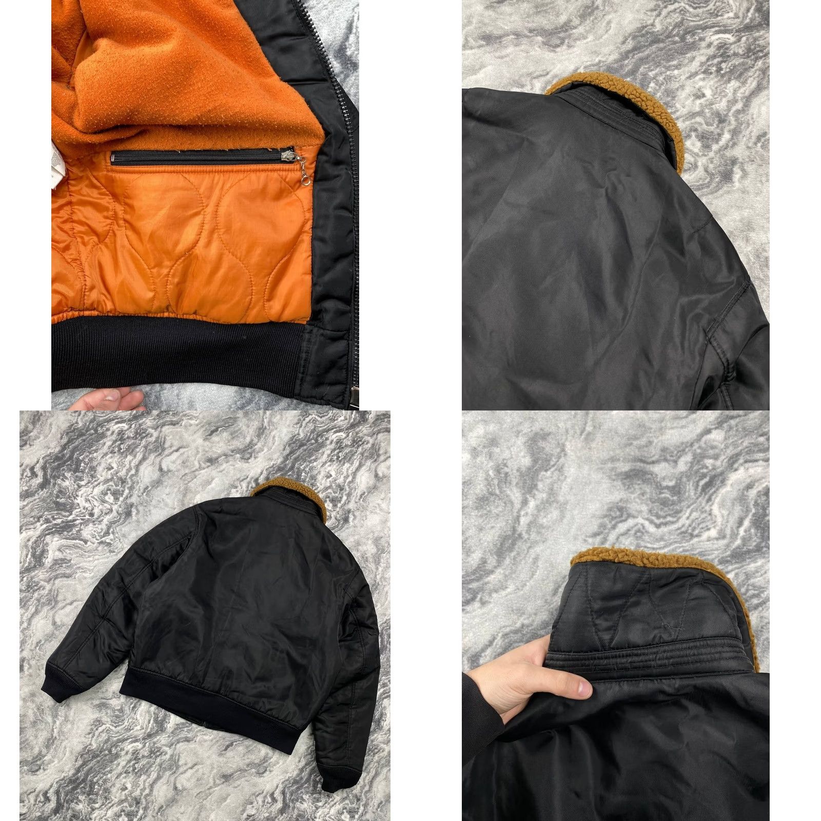 Diesel VINTAGE Diesel Bomber Jacket Men Size 2XL Black Shearling Aviator Size US XXL / EU 58 / 5 - 10 Thumbnail