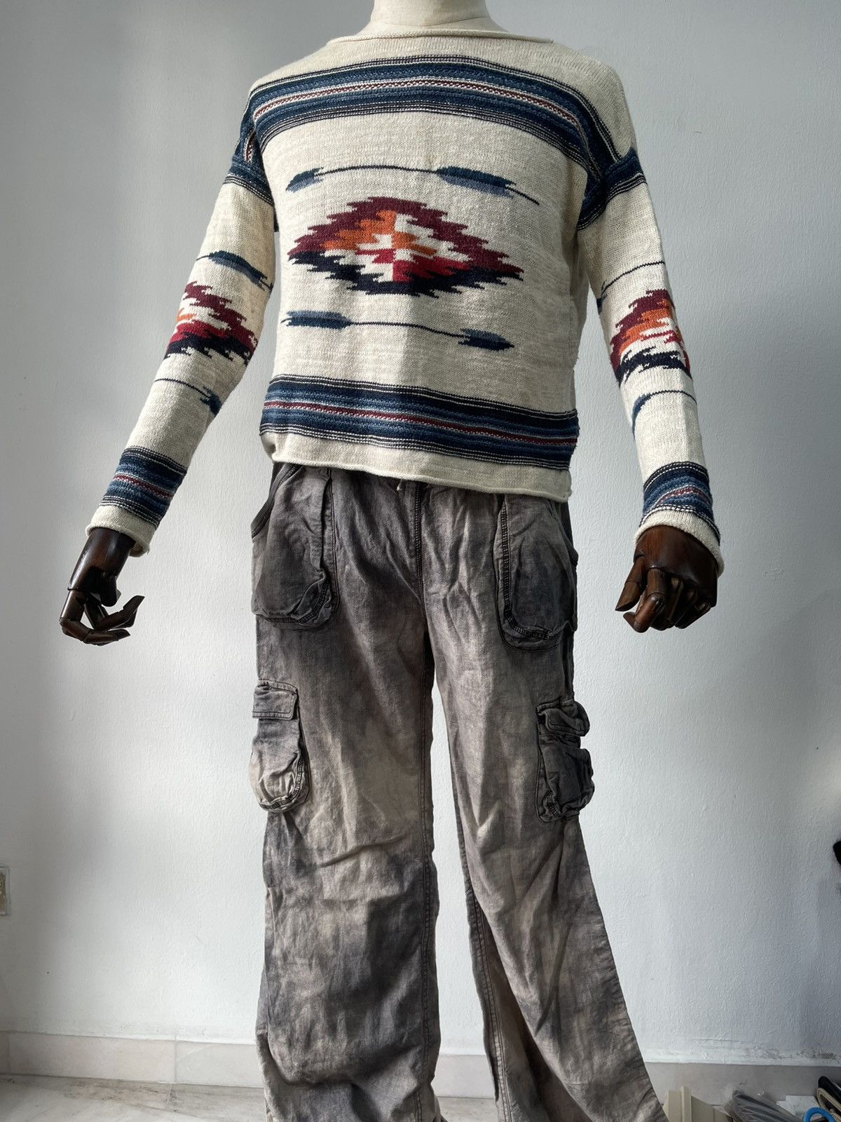 GOA Goa 3D Pocket Flare Cargo Pants Size US 32 / EU 48 - 5 Thumbnail
