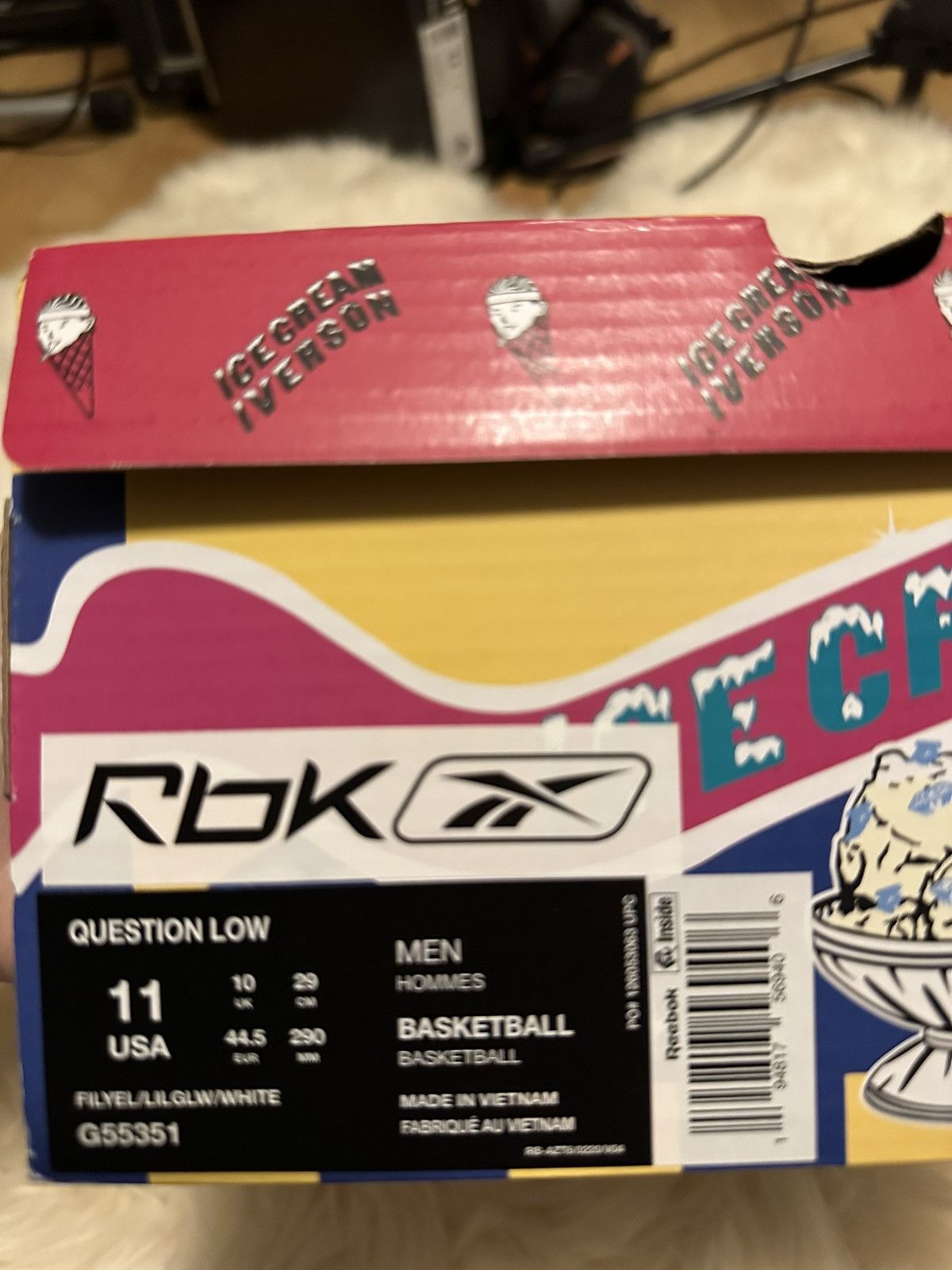 Icecream × Reebok Reebok Question Low x Icecream Size US 11 / EU 44 - 4 Thumbnail