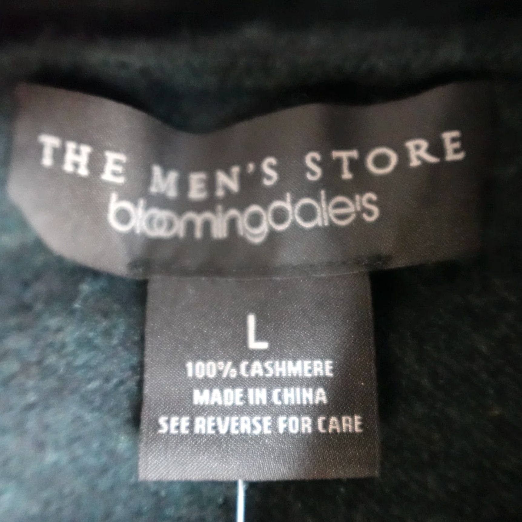 Bloomingdale's VINTAGE Bloomingdale's Mens Sweater Large Green Shawl Collar 100% Cashmere NEW Mens Pullover Knits - Size US M / EU 48-50 / 2 - 7 Thumbnail