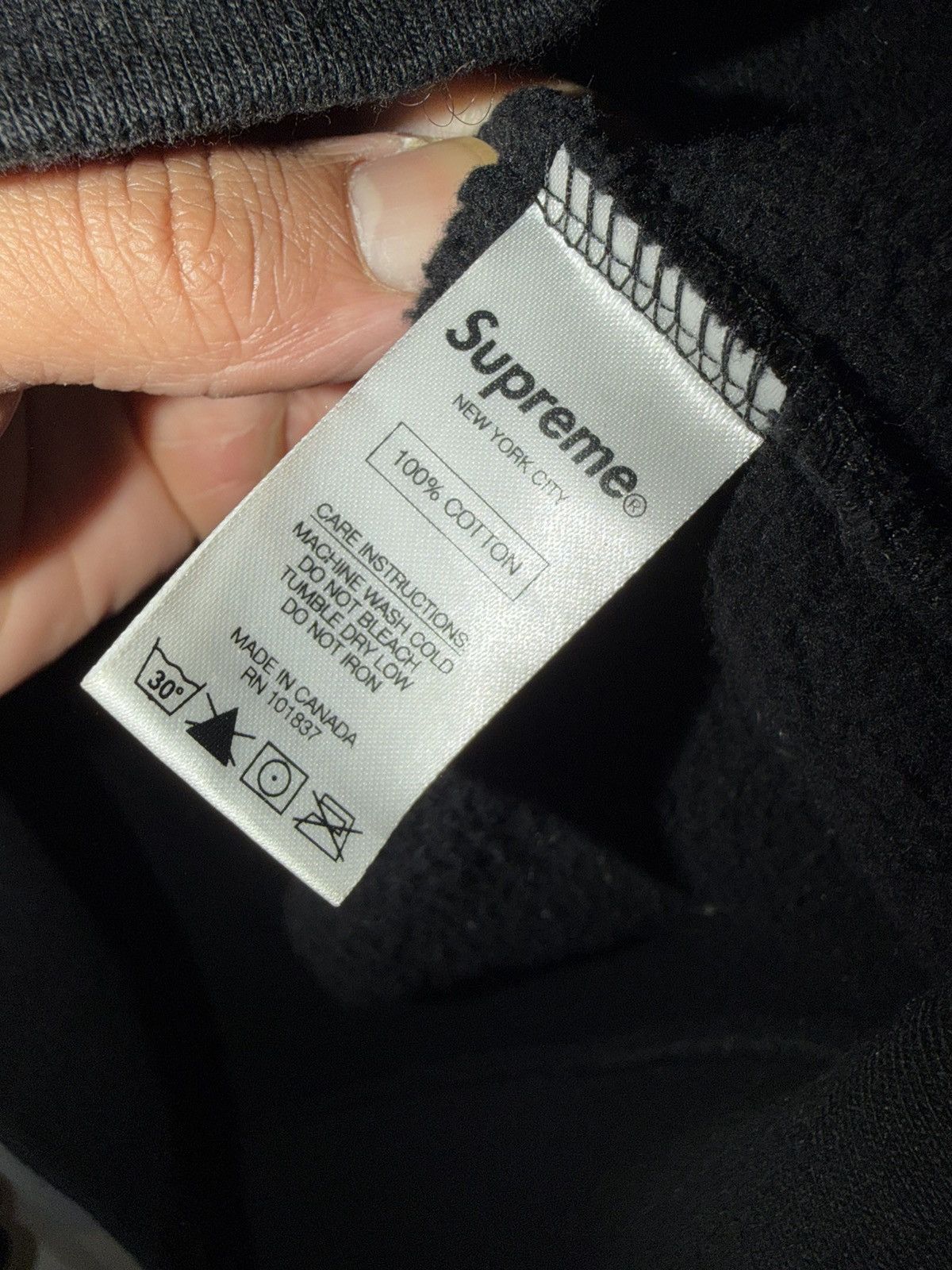 Playboy × Supreme Supreme Playboy Hoodie FW15 Black Size Large Size US L / EU 52-54 / 3 - 6 Thumbnail