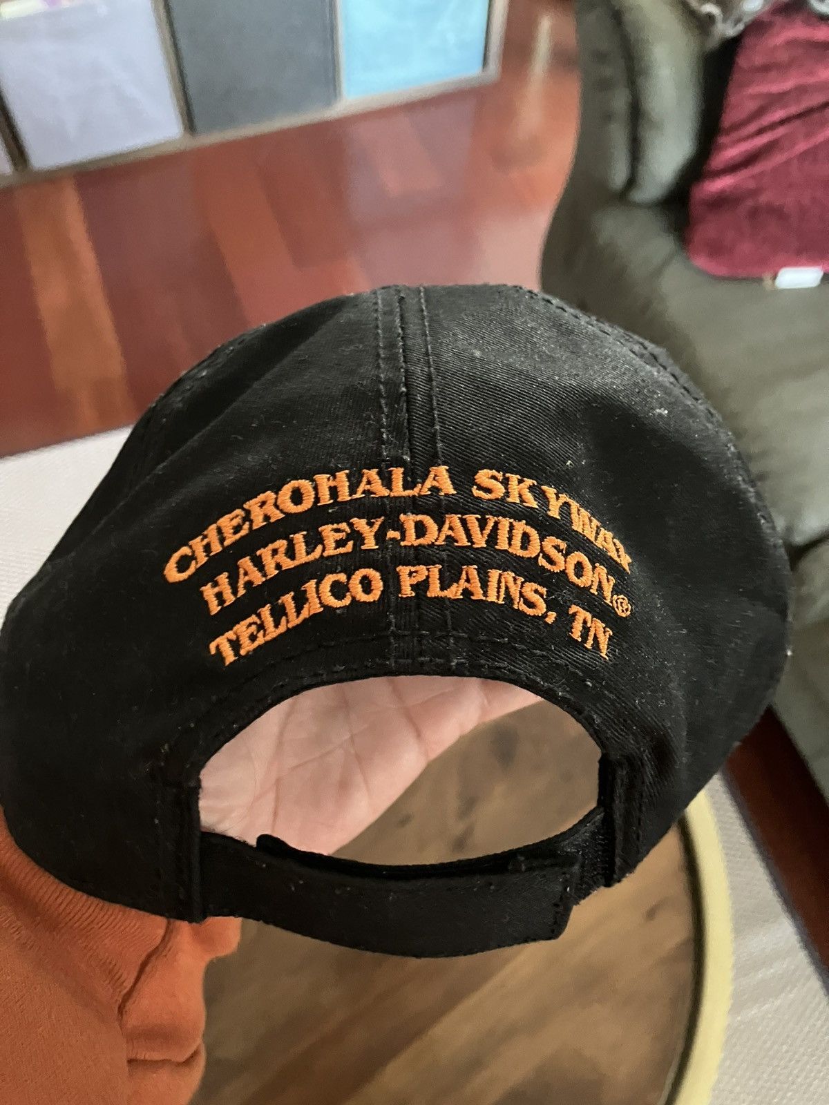 Harley Davidson Vintage Harley Davidson StrapBack Cap Trucker Hat Y2K TN Size ONE SIZE - 3 Thumbnail