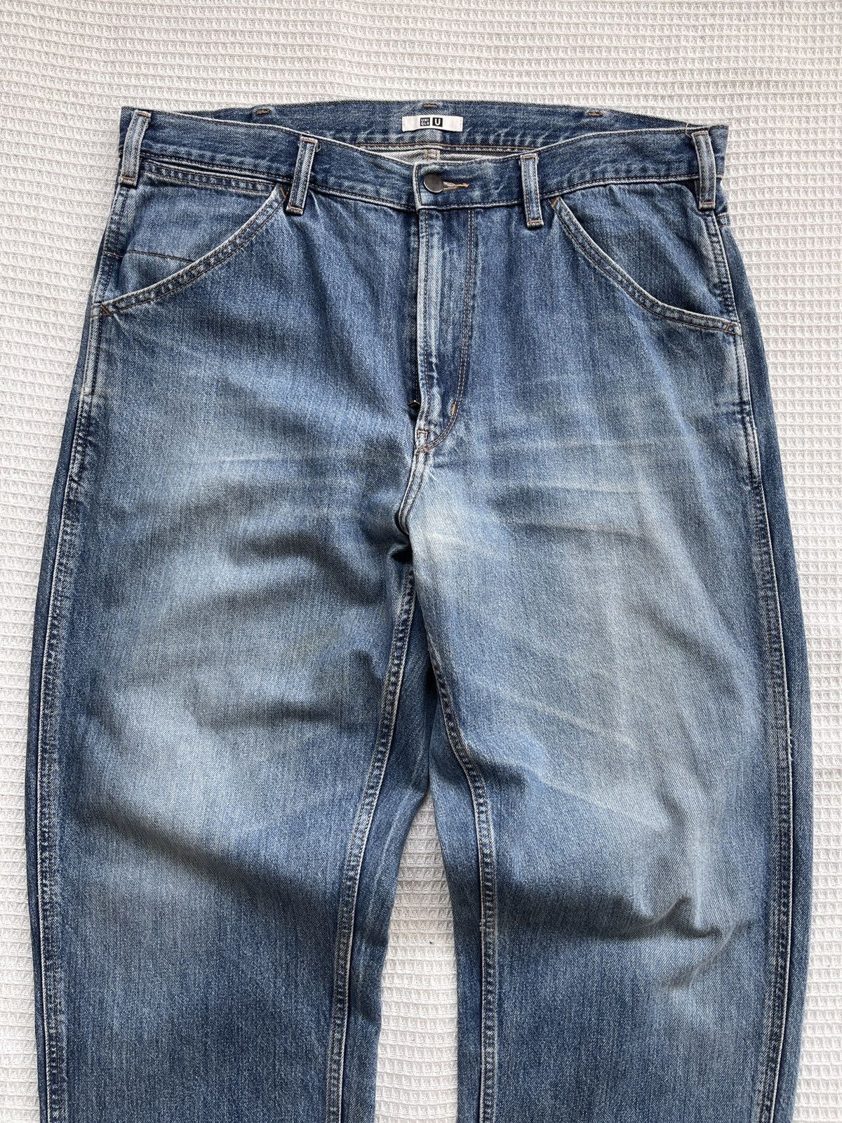 Christophe Lemaire Rare🔥Uniqlo U Lemaire Denim Wide Leg Baggy Jeans Size US 38 / EU 54 - 3 Thumbnail