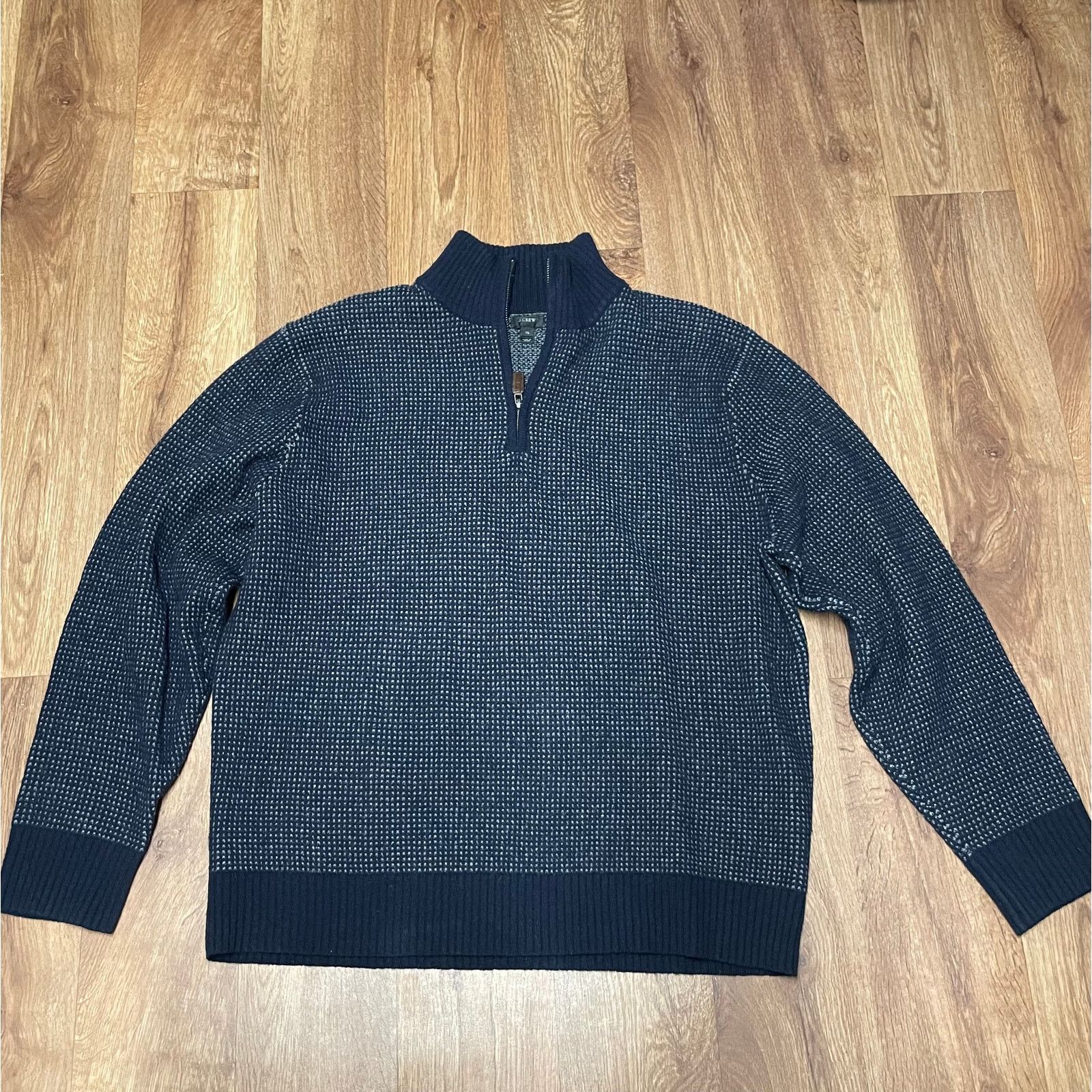 J.Crew J.Crew Lambswool Quarter Zip Pullover Sweater Blue XL Warm Size US XL / EU 56 / 4 - 4 Thumbnail