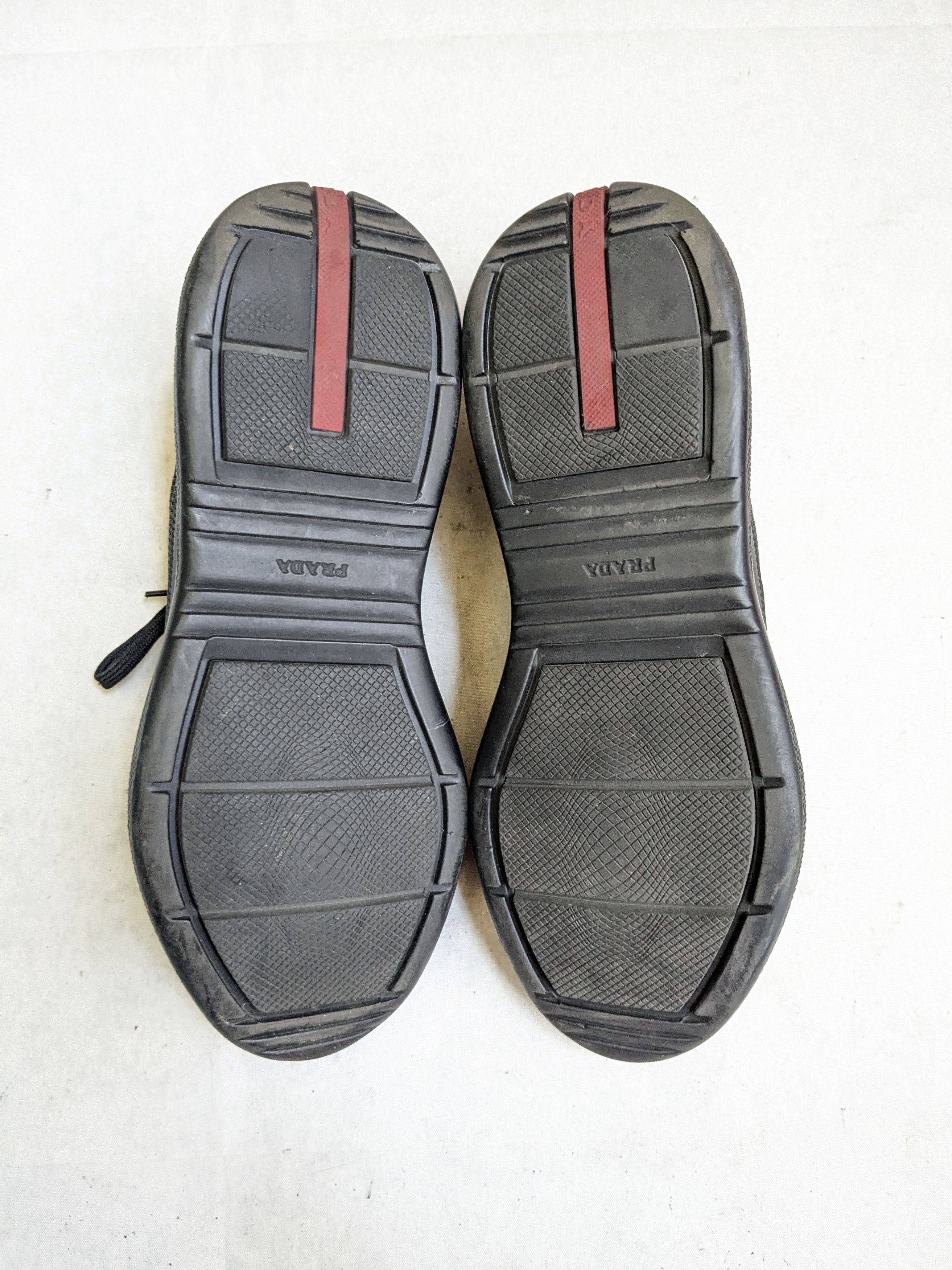 Prada Prada America's Cup Sneakers Black 9 Low Tops Leather Red Size US 9 / EU 42 - 12 Thumbnail